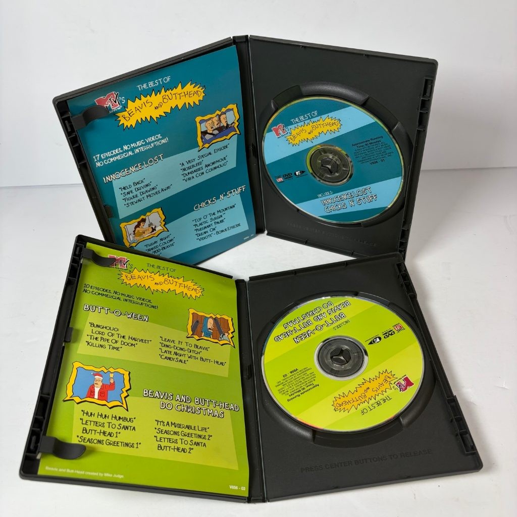 The Best of Beavis and Butt-Head DVD Lot of 2 Innocence Lost Butt-O-Ween