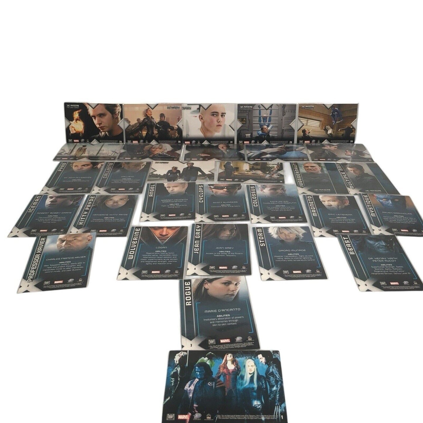 X3: X-Men The Last Stand Movie Trading Card Base Set 1-72