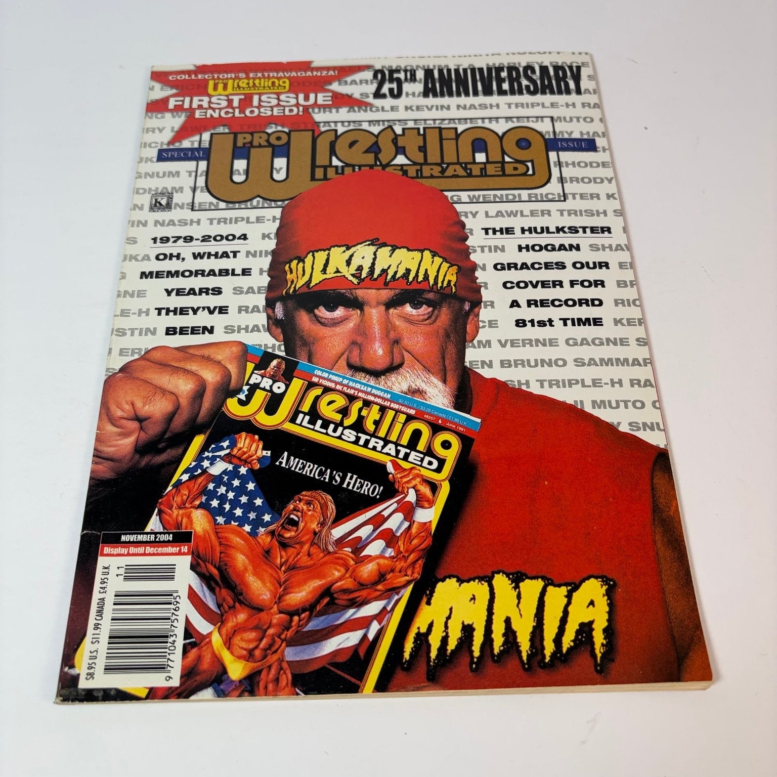 Pro Wrestling Illustrated Magazine November 2004 Hulk Hogan Hulkamania 25th