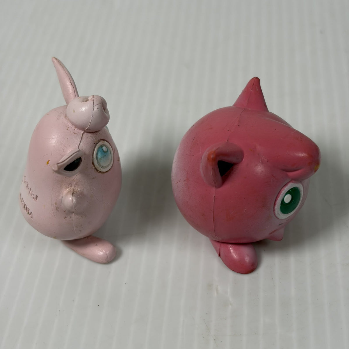 Vintage Pokemon Jigglypuff & Wigglytuff Tomy CGTSJ Evolution Figure PVC Set of 2