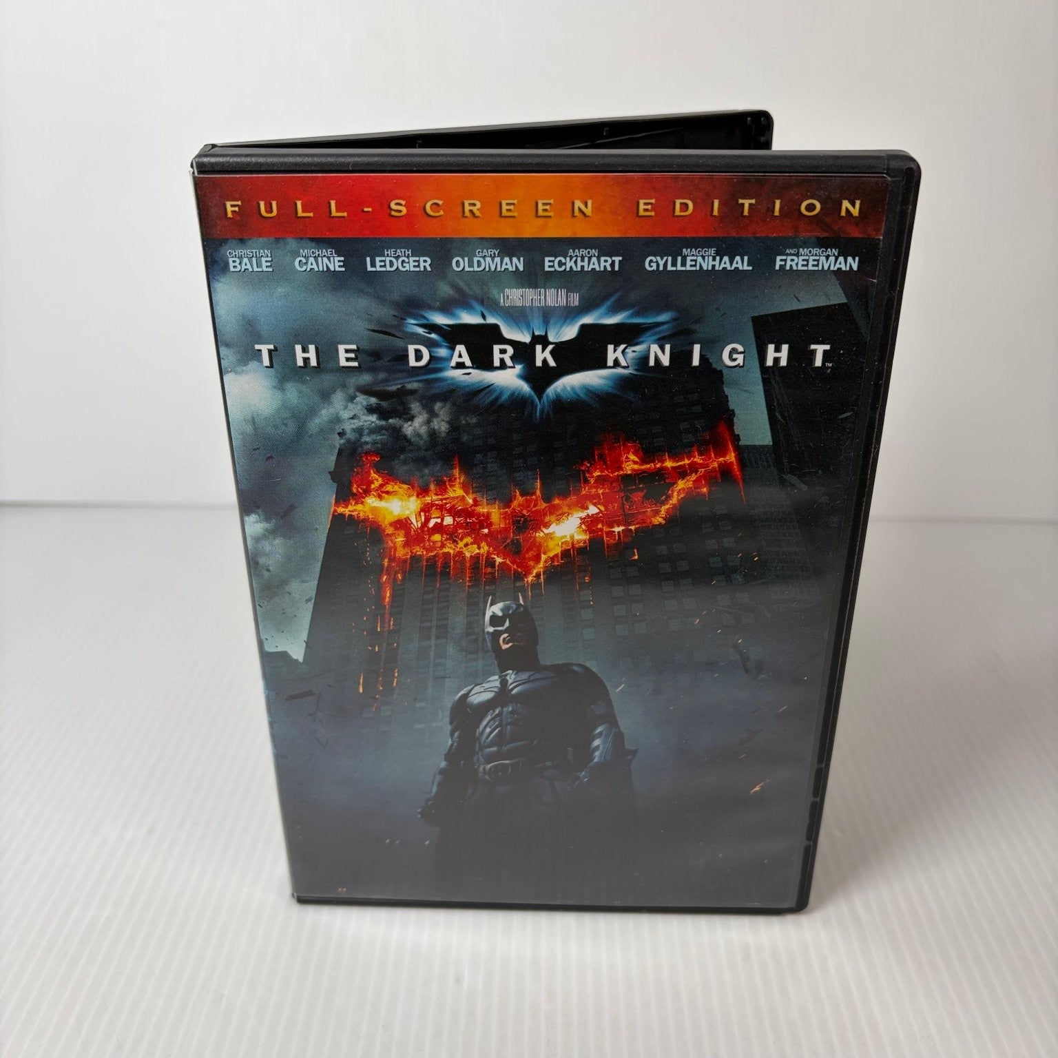 The Dark Knight DVD 2008 Full-Screen Edition Nolan Bale Ledger Freeman