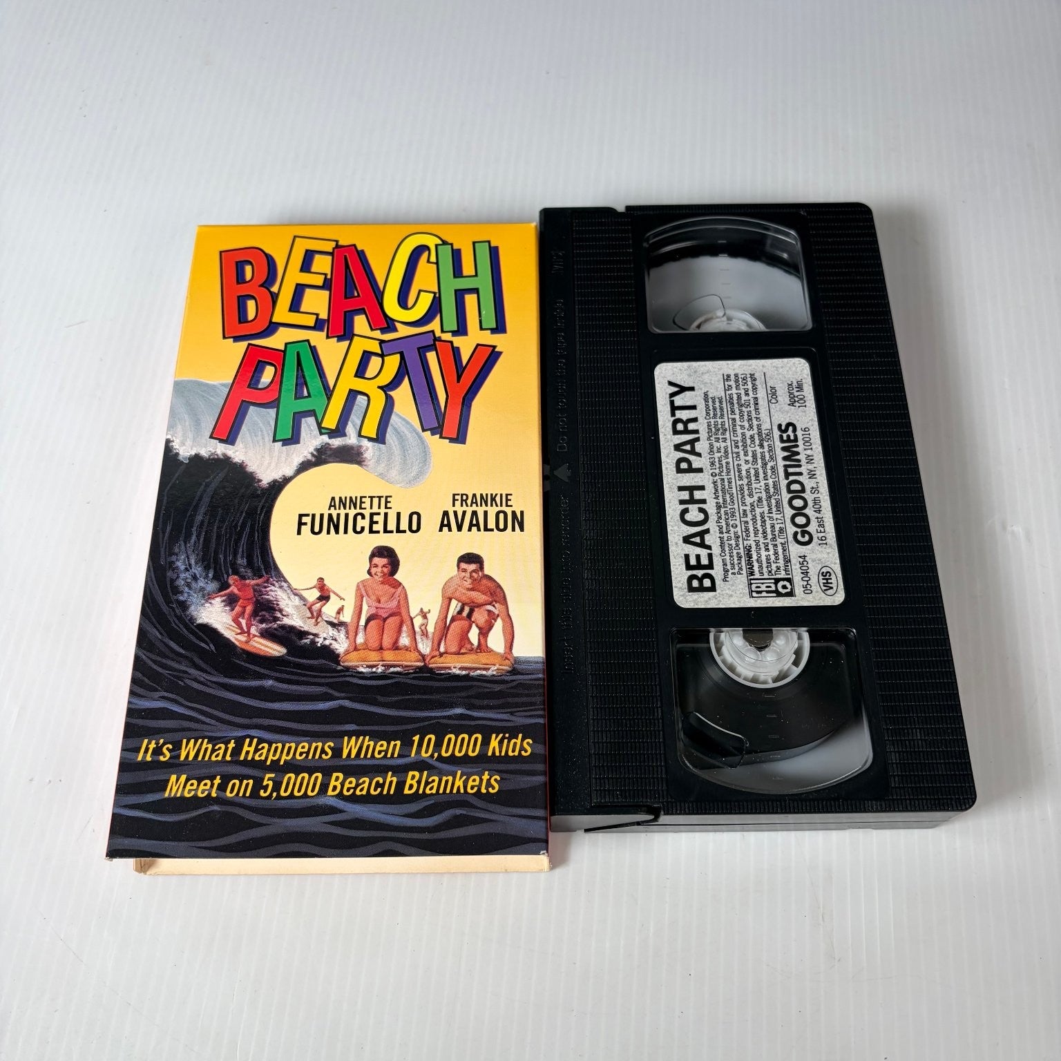 Beach Party VHS 1963 Comedy Classic Original Release GoodTimes