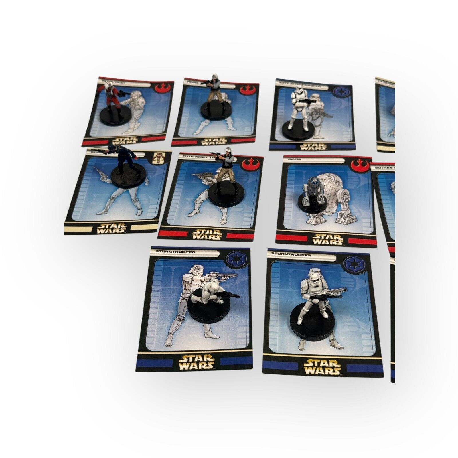 13 Star Wars Miniatures Game Wizards of the Coast Cards & Minis Rebels & Empire