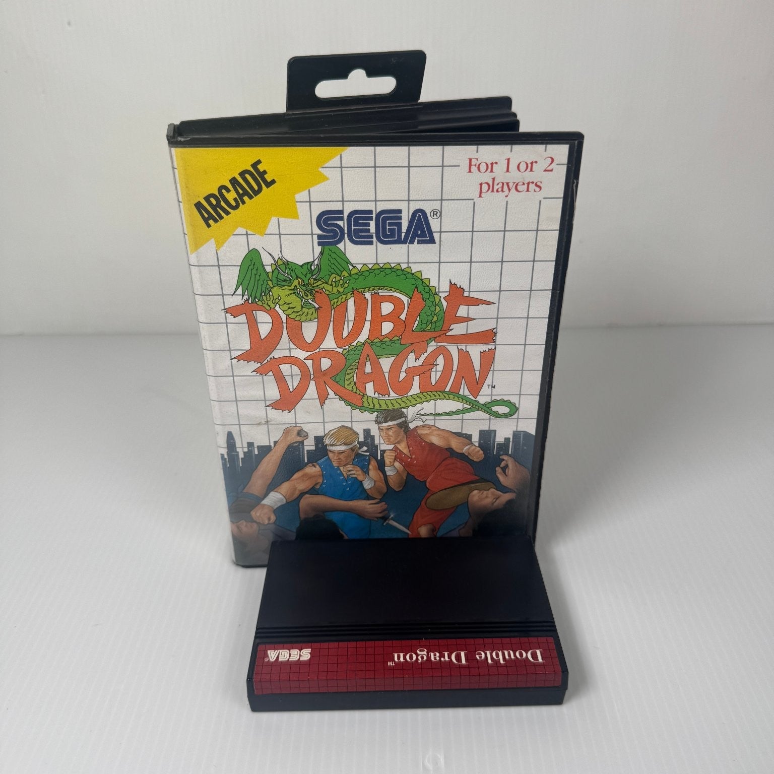 Double Dragon Sega Master System Arcade Video Game 2 Players Case & Game