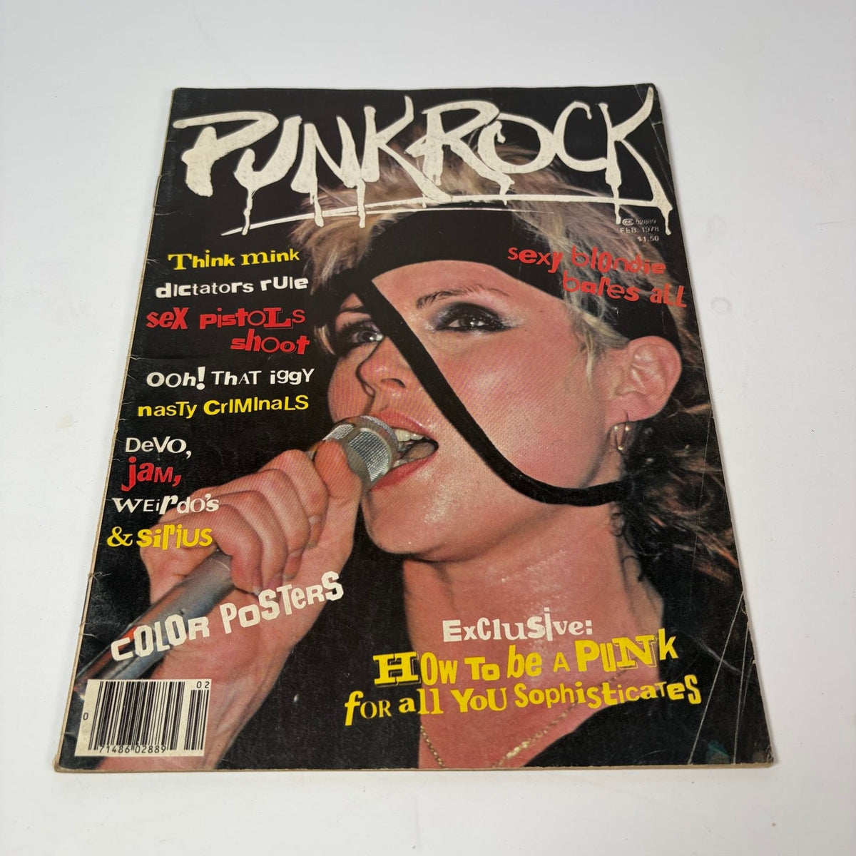 Punk Rock Magazine February 1978 Debbie Harry Blondie Posters Music RARE