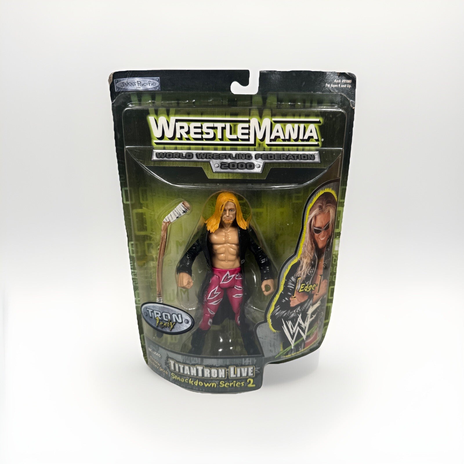 Edge WWF action figure Wrestlemania 2000 JAKKS Pacific NIB Titantron