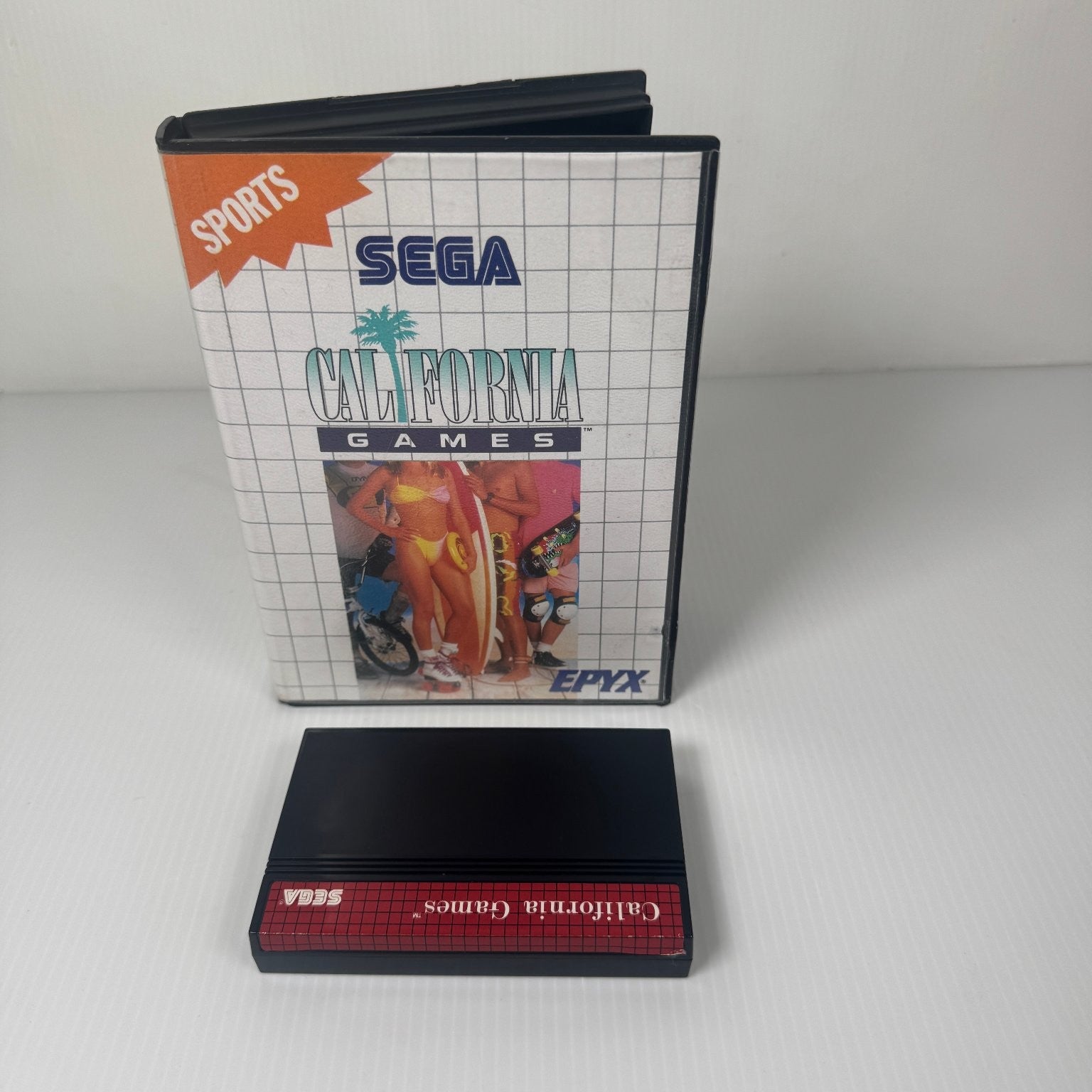 California Games Sega Master System Video Game Multiplayer Sports Case & Game