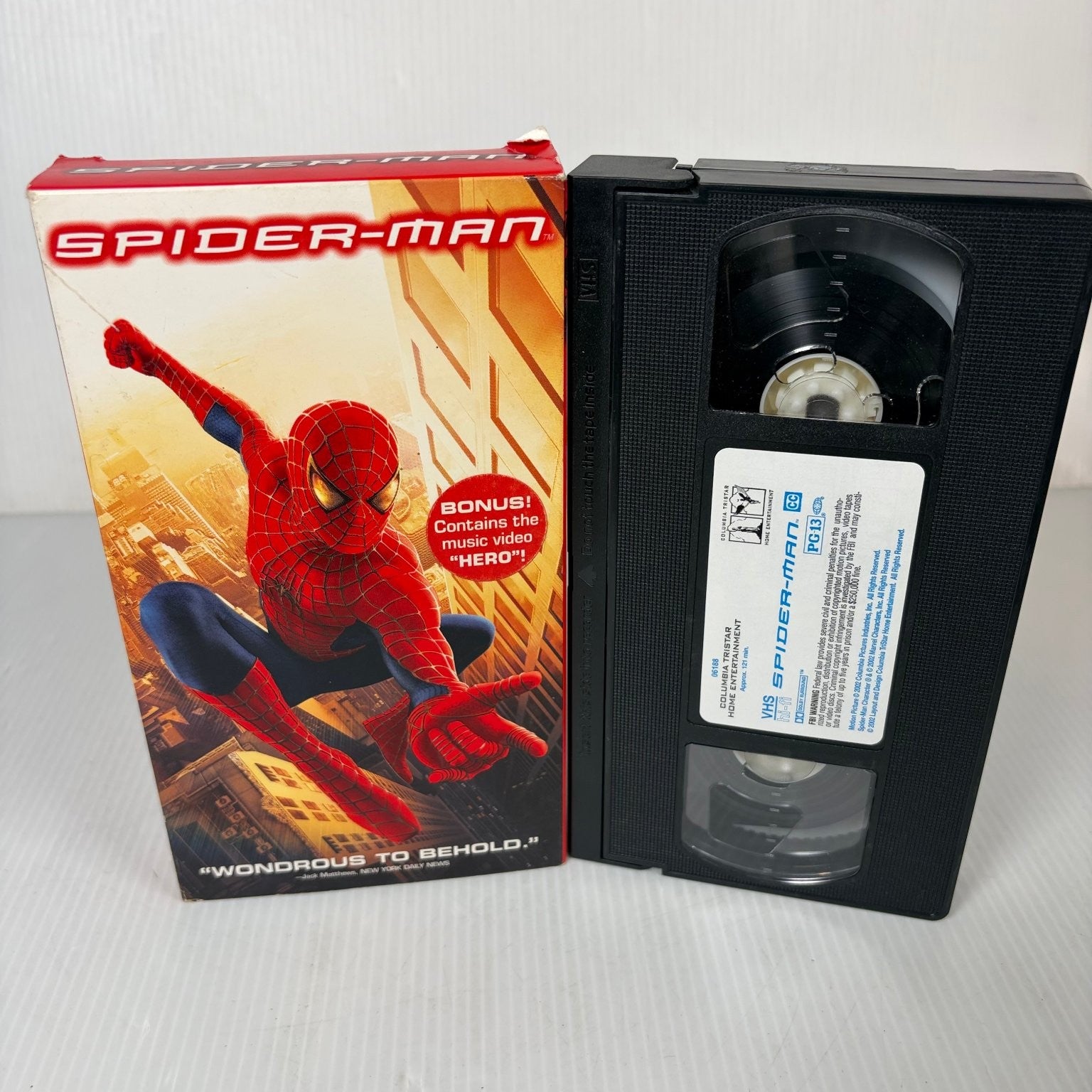 Spider-Man VHS 2002 Action Adventure Hero Music Video Columbia TriStar