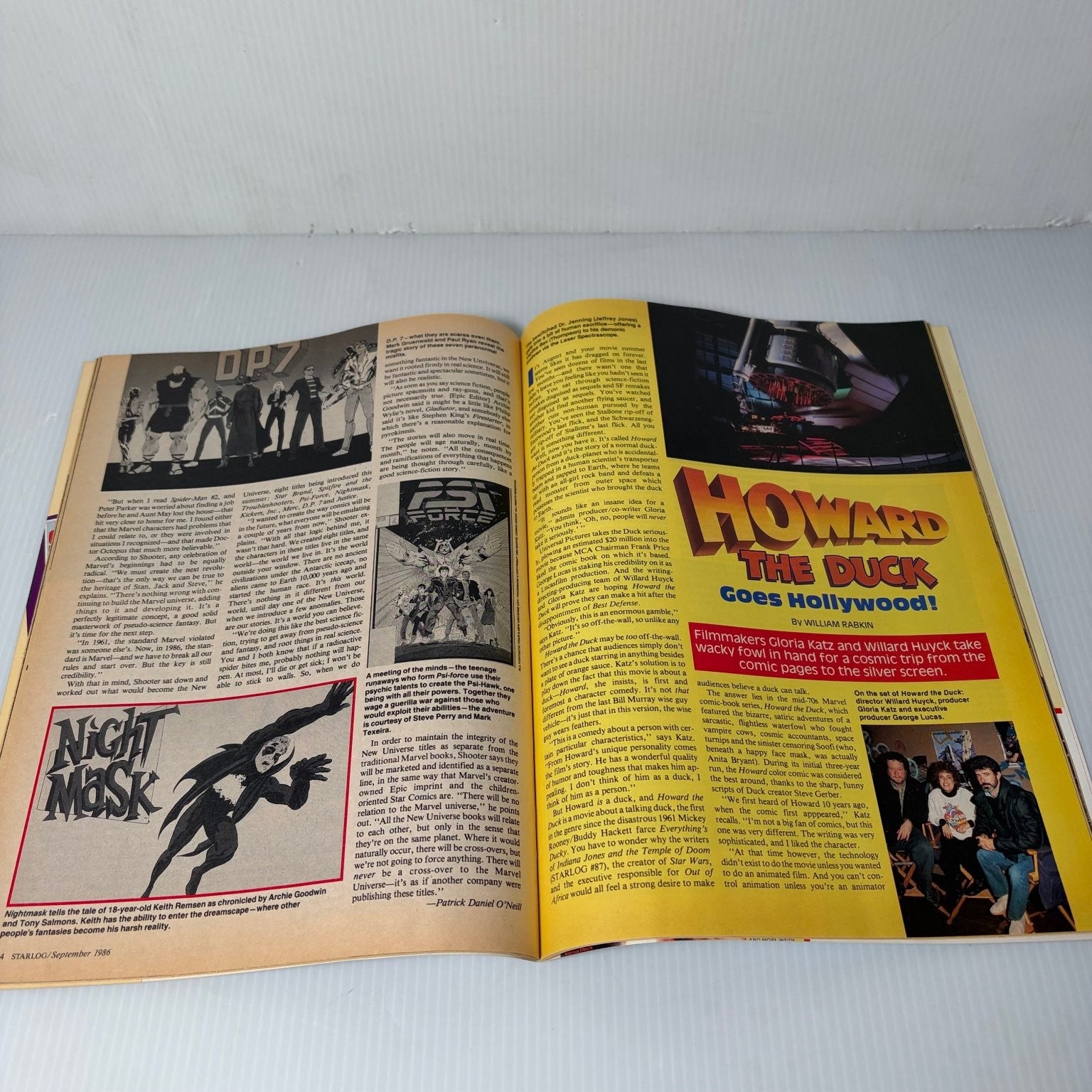 STARLOG Magazine September 1986 The Fly Star Trek Howard the Duck Sci-Fi