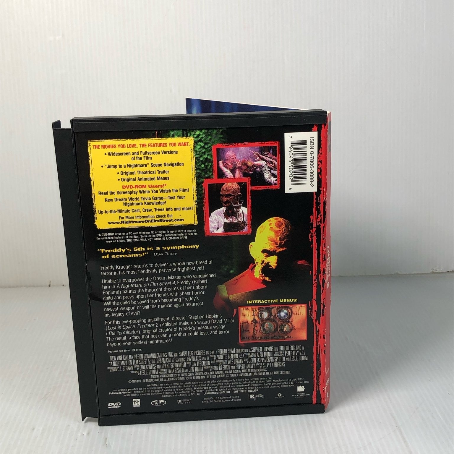 A Nightmare on Elm Street 5: The Dream Child DVD 2000 Robert Englund Horror