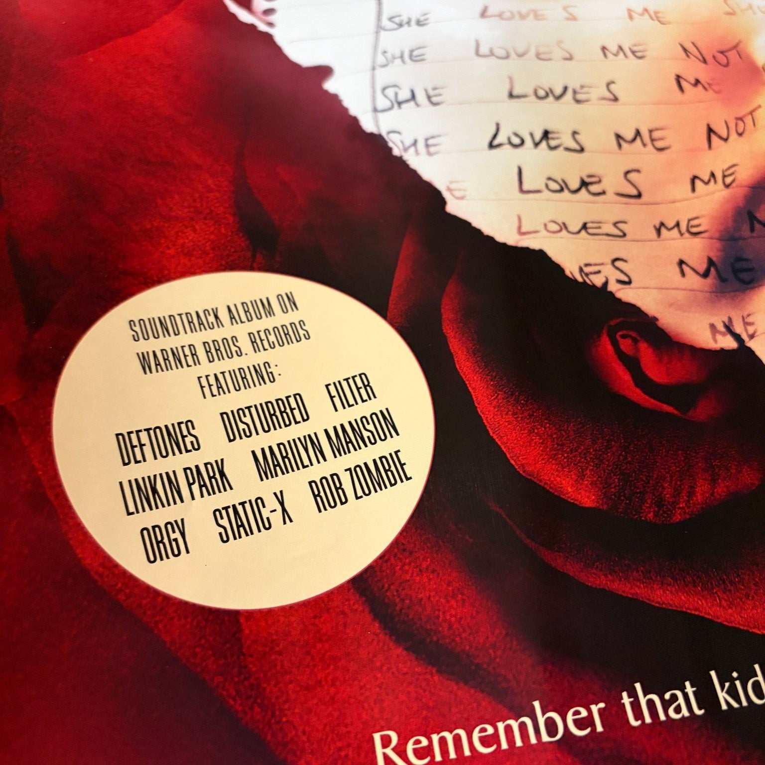 Valentine 2001 Promotional Movie Poster Horror David Boreanaz Katherine Heigl