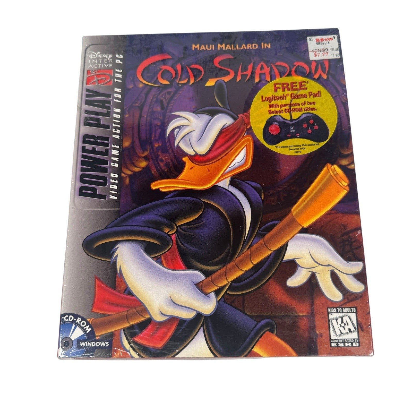 Maui Mallard Cold Shadow PC New Sealed Big Box Computer Game Action Platformer