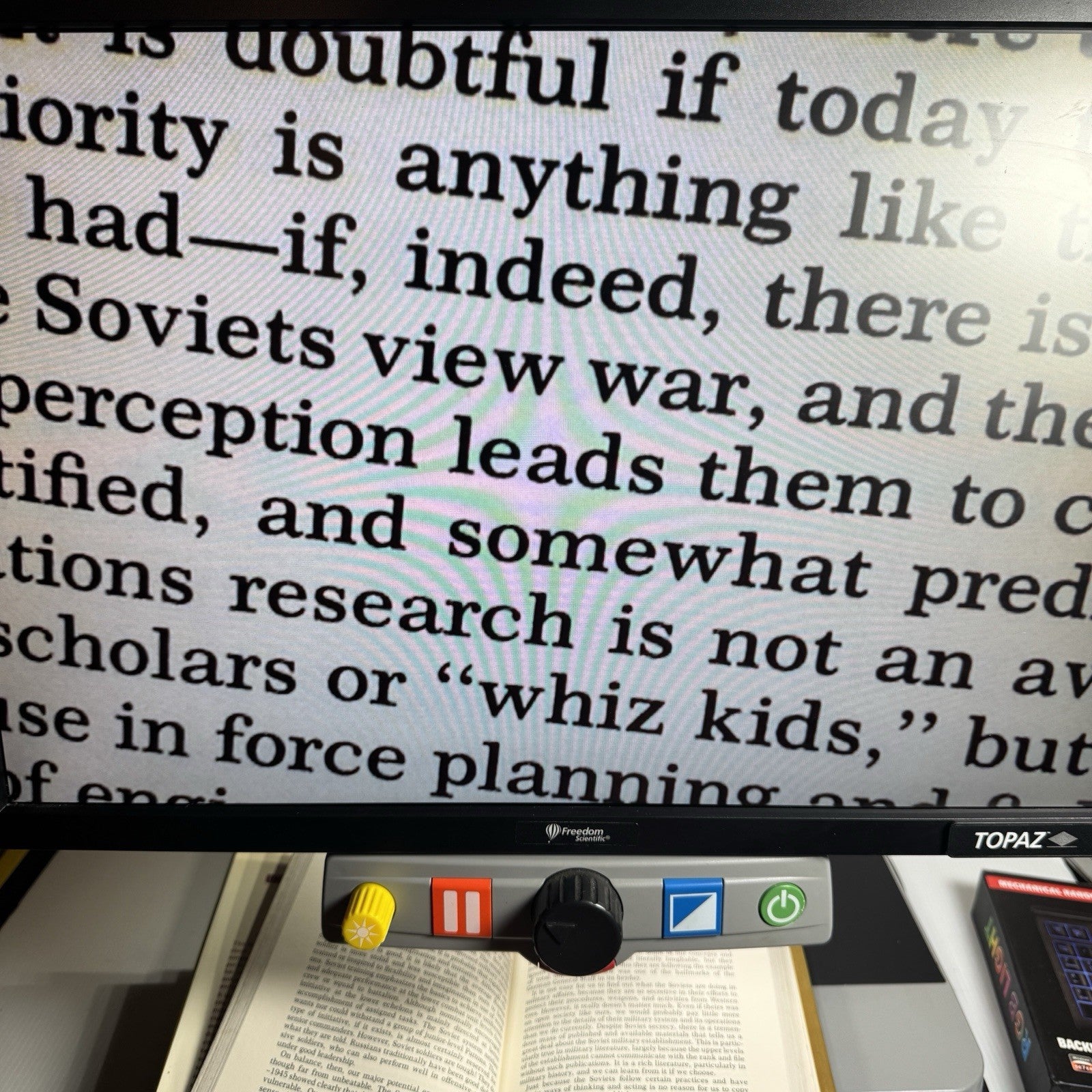 Freedom Scientific Topaz HD 22" LCD Screen Desktop Low Vision Video Magnifier