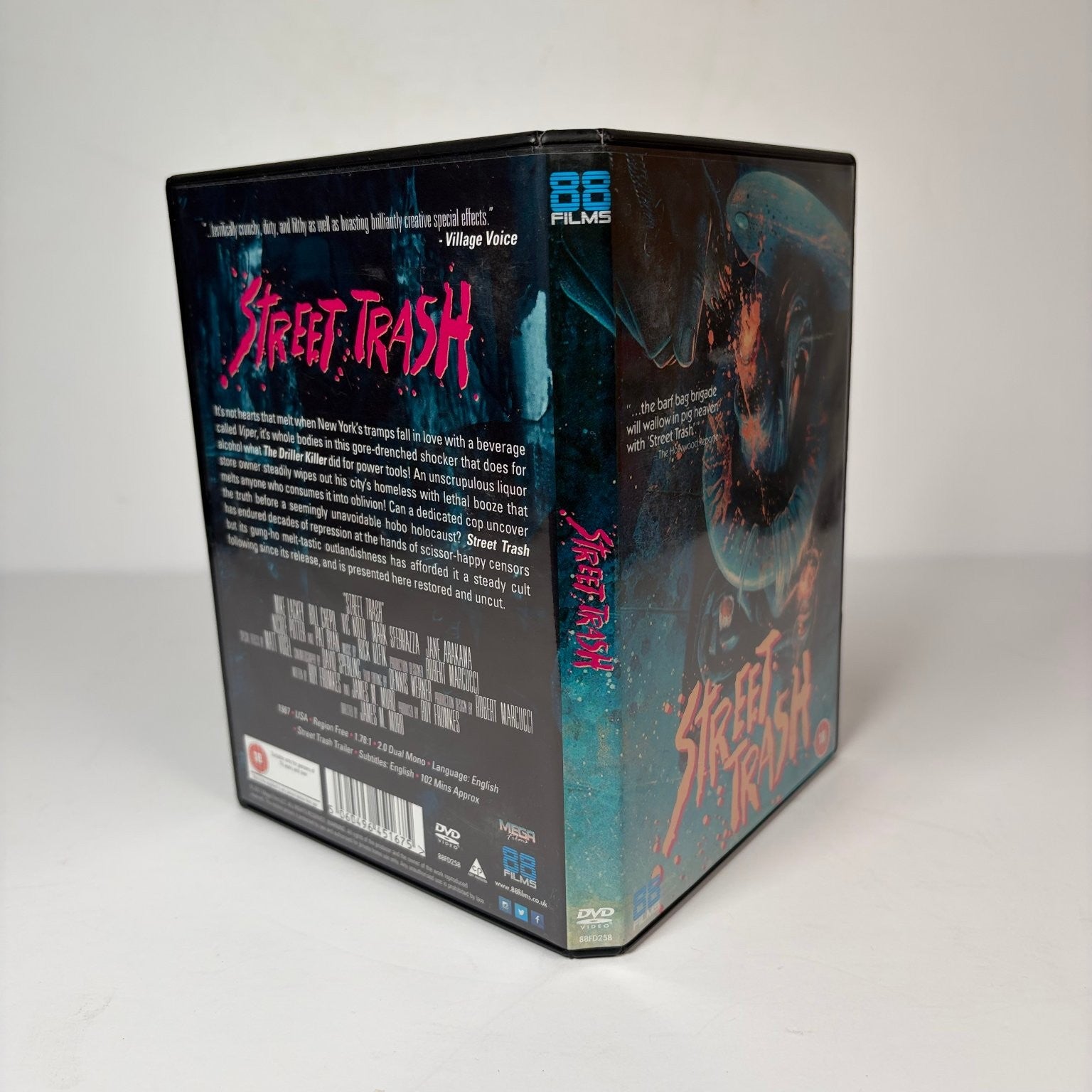 Street Trash DVD 88 Films James M. Muro Mike Lackey Region Free Horror Cult
