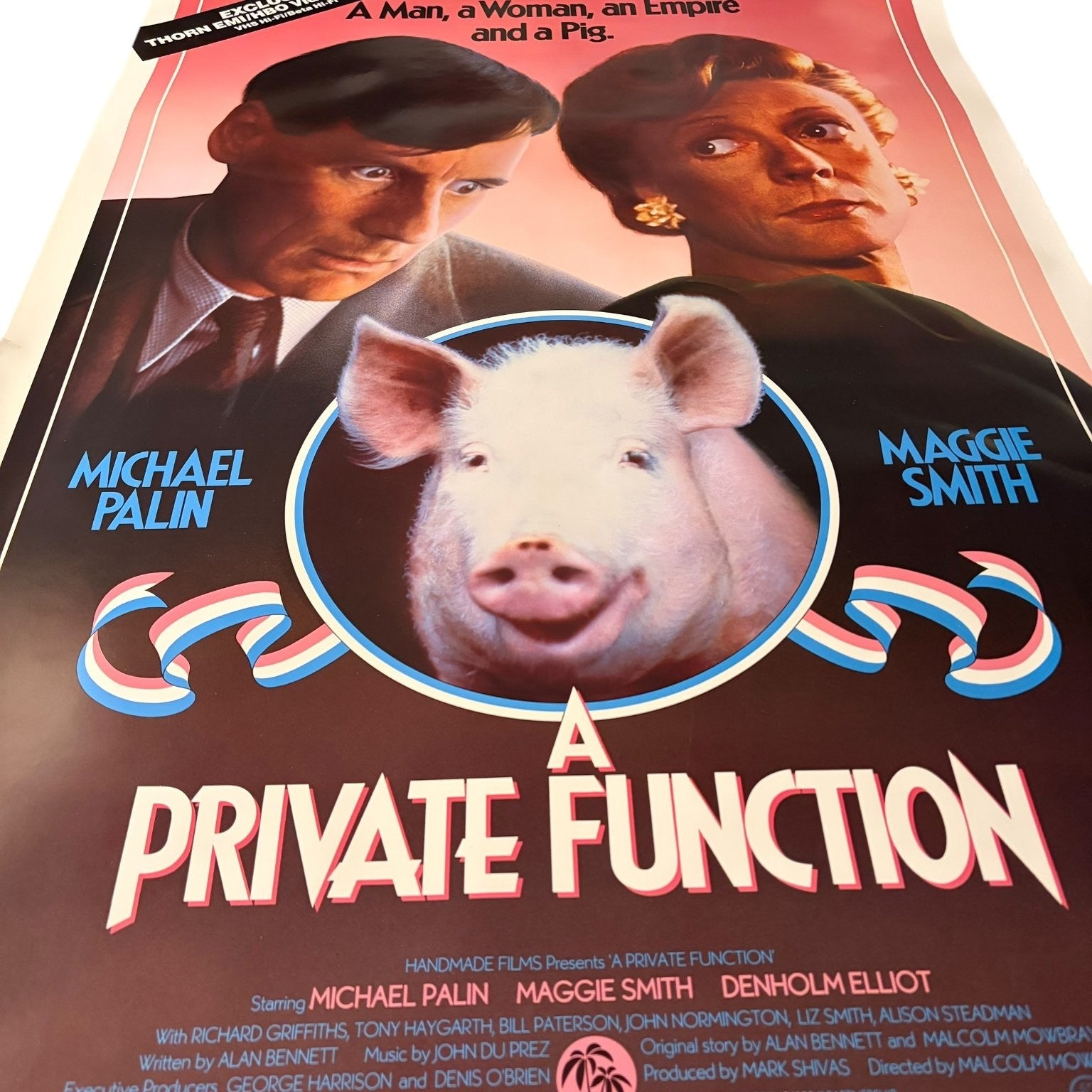Vintage A Private Function 1984 Video Store Poster Michael Palin Maggie Smith