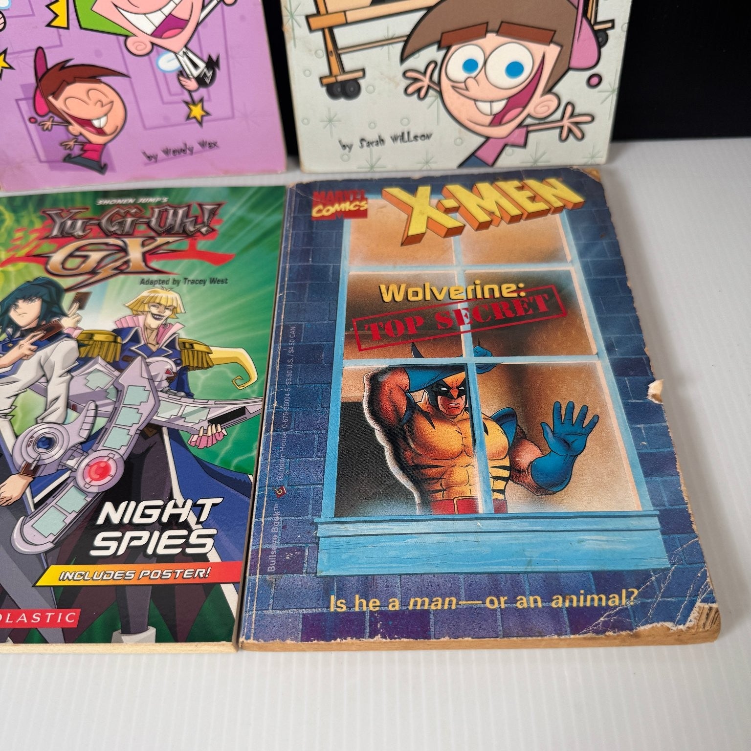 Vintage Scholastic Book Lot X-Men Wolverine Powerpuff Girls Fairly Odd Parents