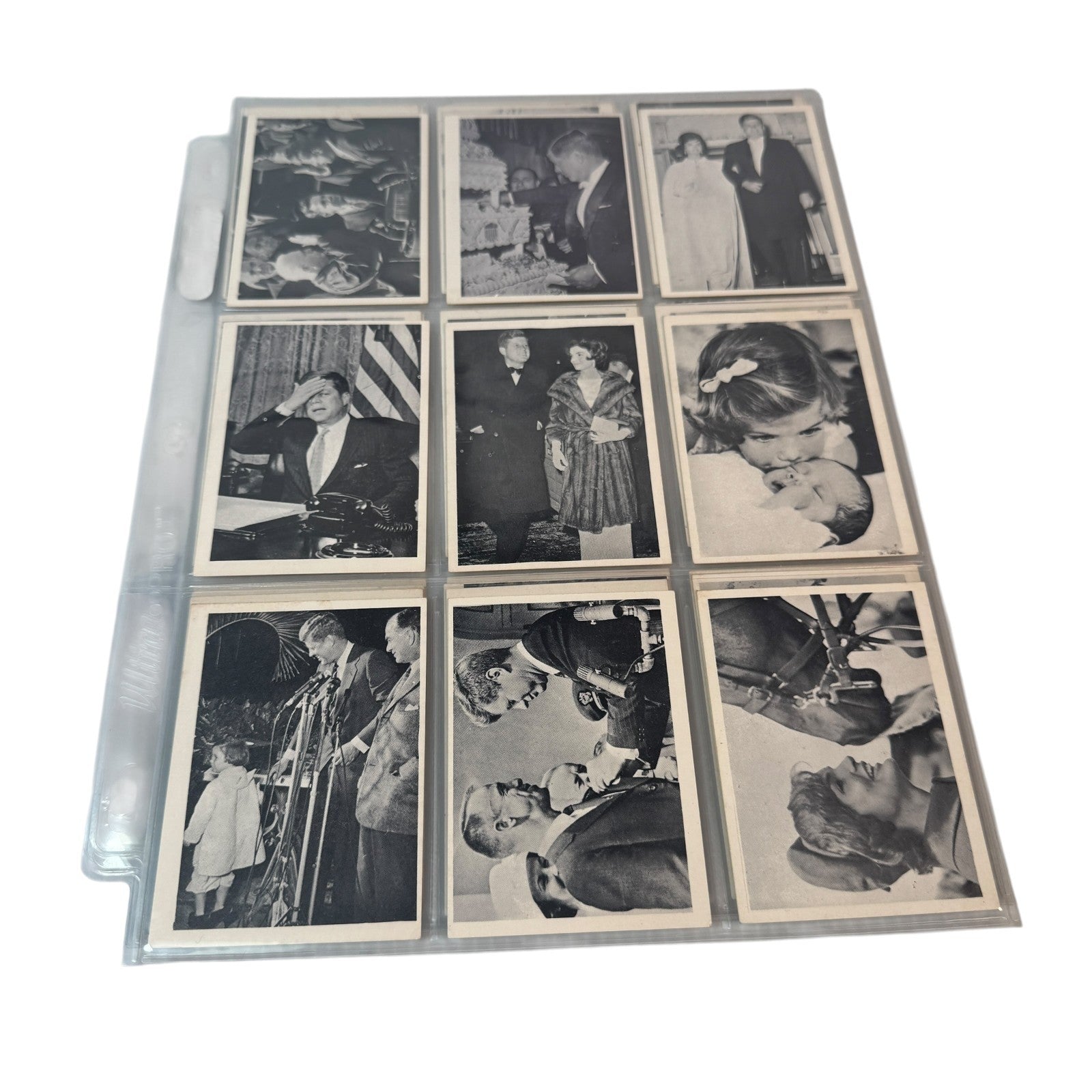 John F. Kennedy 64 Trading Cards Complete Set Rosan Printing Corp 1963 Edition