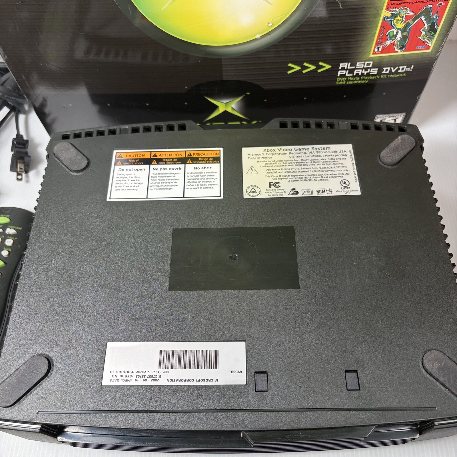 Microsoft Xbox Original Console System in Original Box Tested & Working