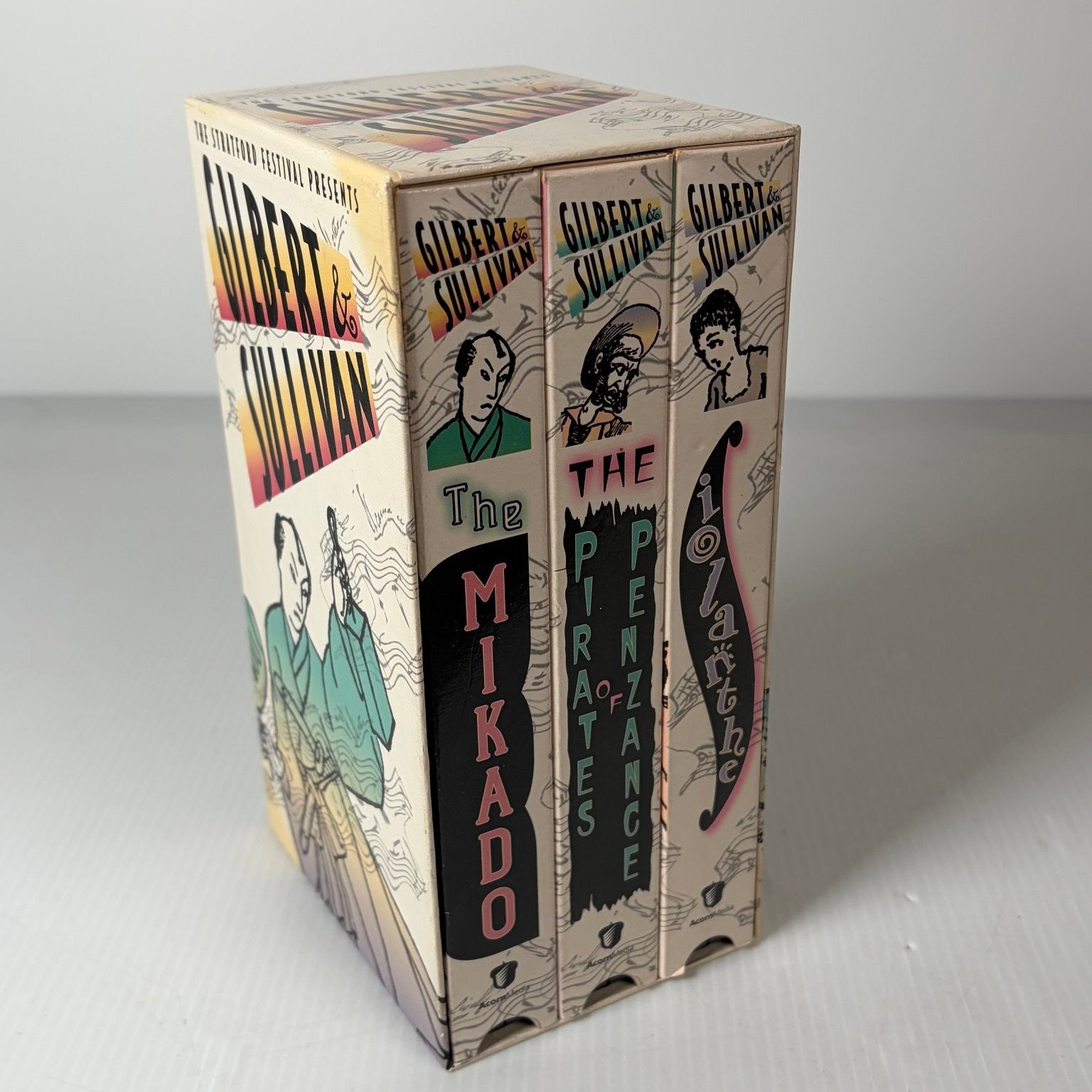 Gilbert & Sullivan VHS 1998 Musical Box Set The Mikado Pirates Acorn Media