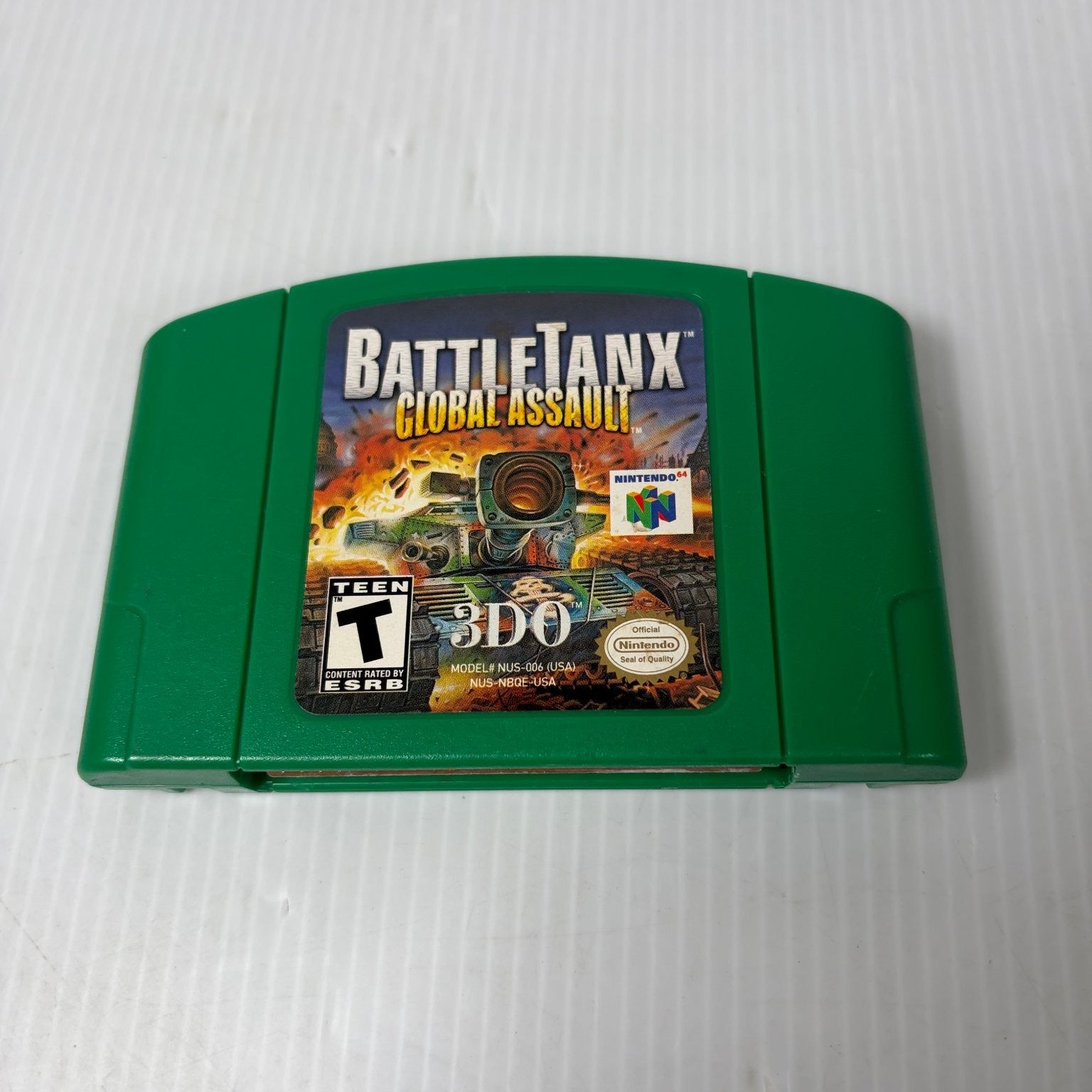 BattleTanx Global Assault Nintendo 64 N64 Game Tank Combat Authentic Cartridge