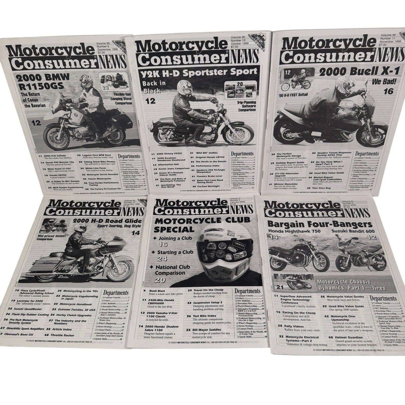 Vintage Mixed Lot Of 54 Motorcycle Consumer News Magazines 1999-2007