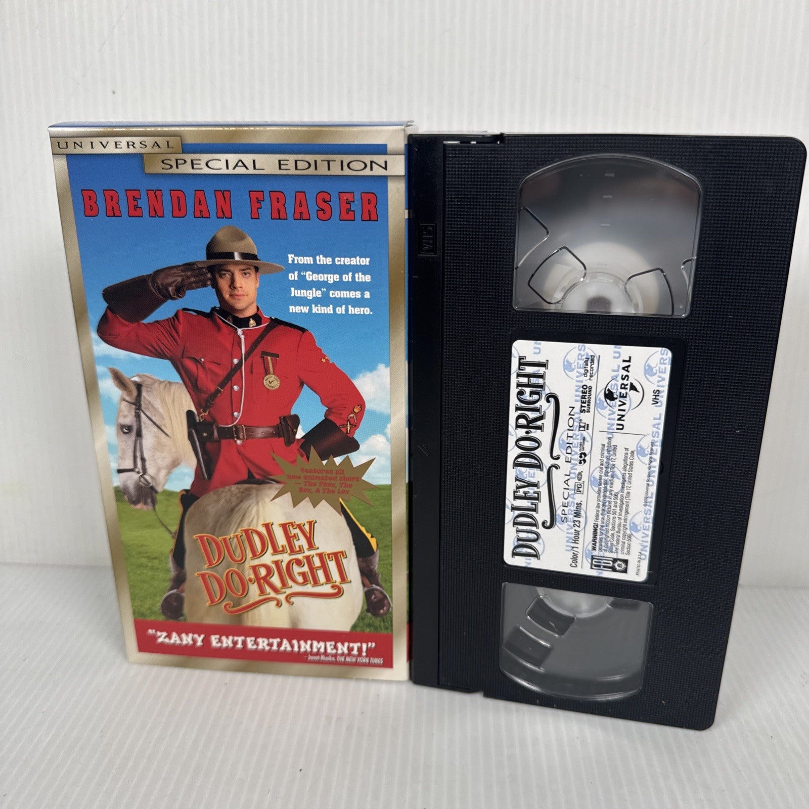 Dudley Do-Right (1999) Special Edition VHS Tape | Brendan Fraser & SJP