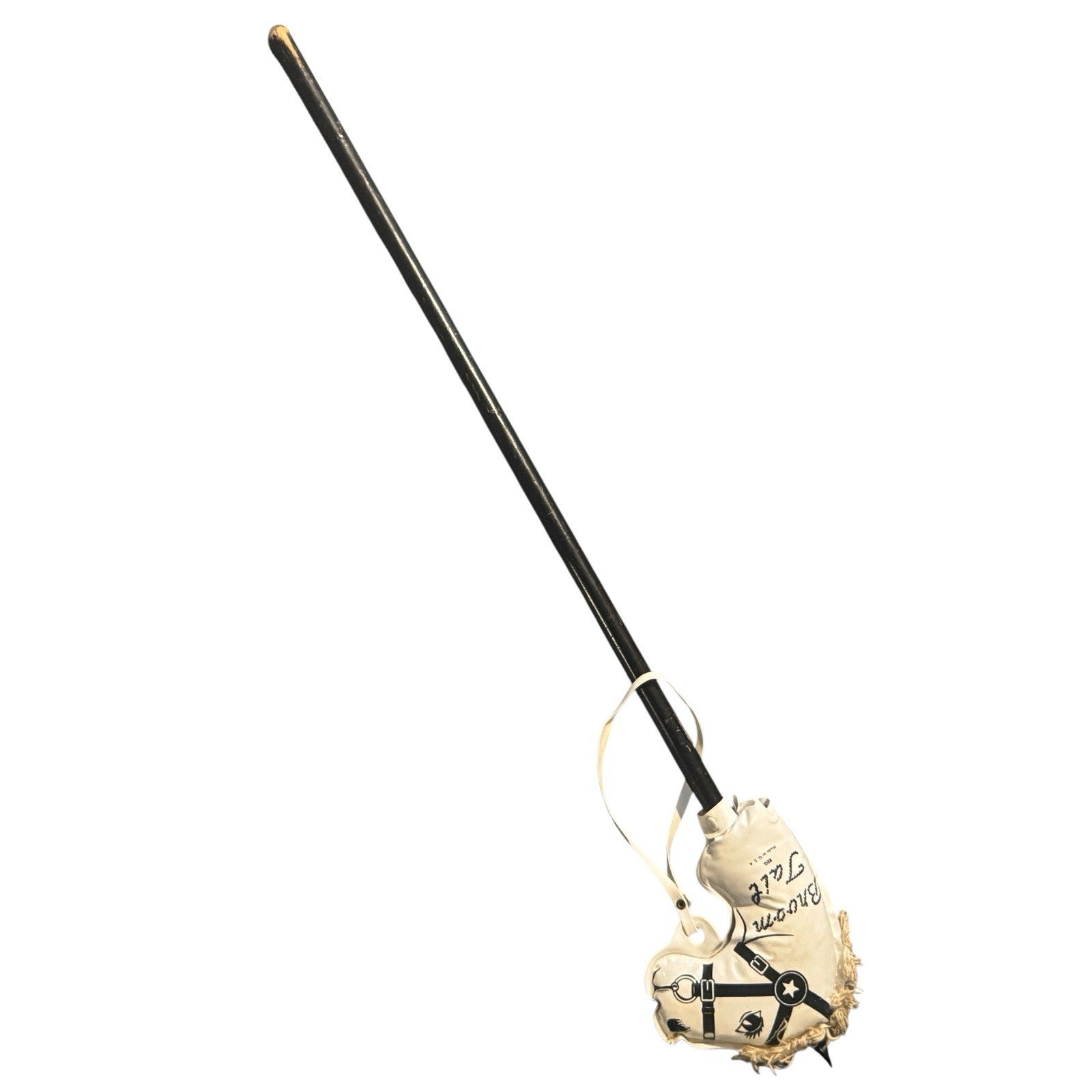 Vintage 1950’s  Broom Tail Horse On A 30” Wooden Stick Made in USA