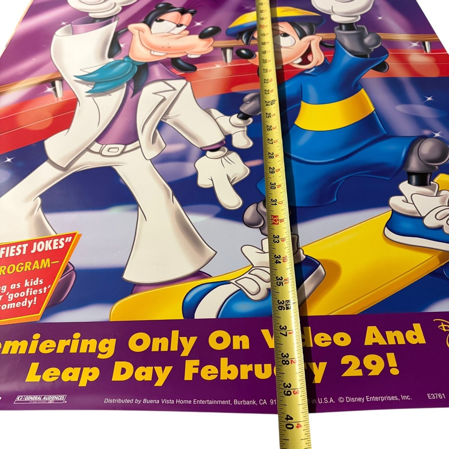 Disney's An Extremely Goofy Movie 2000 One Sheet Movie Poster USA 27"x40"