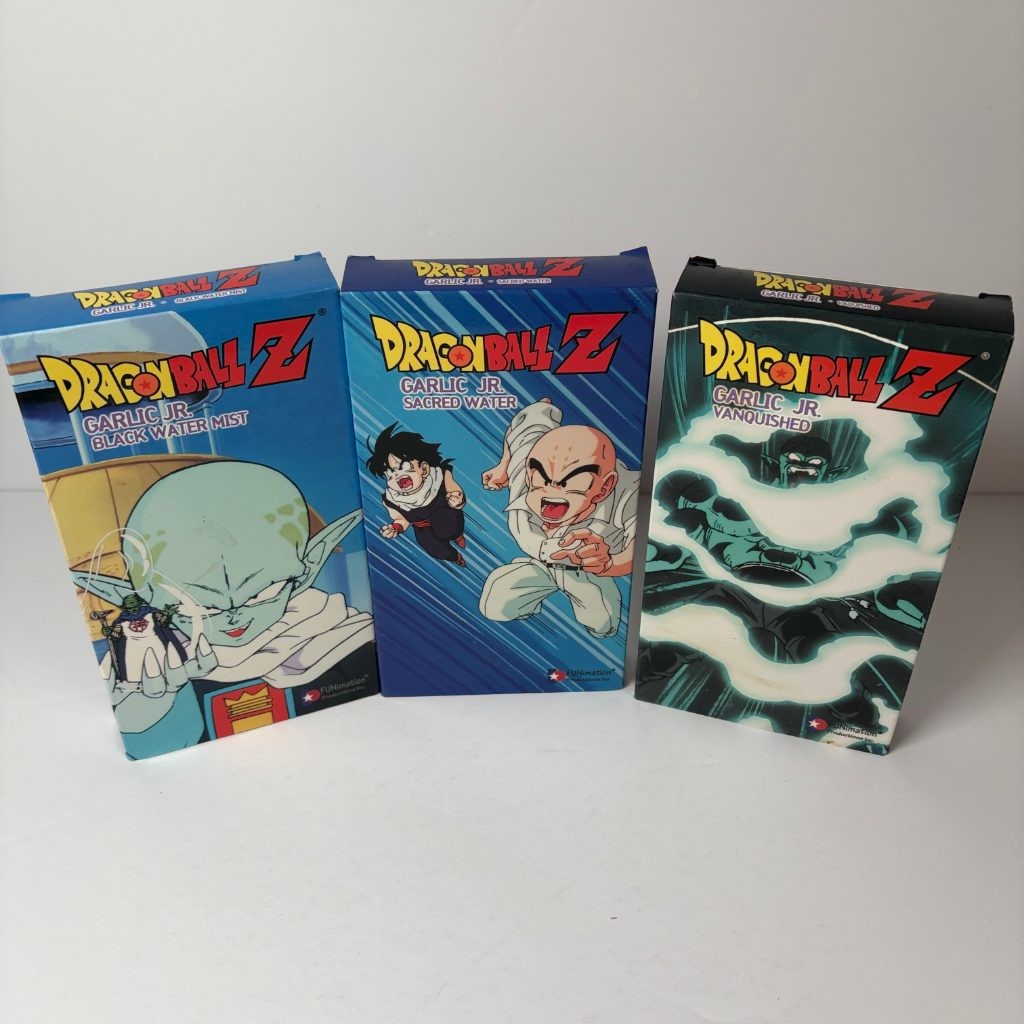 Dragon Ball Z Garlic Jr Saga VHS Lot of 3 Black Water Mist Sacred Water Vanquish