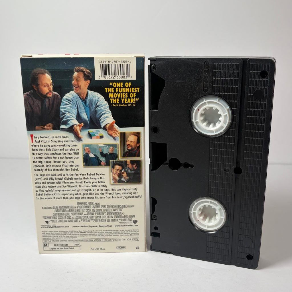 Analyze That VHS Robert De Niro Billy Crystal Comedy Warner Bros 2002