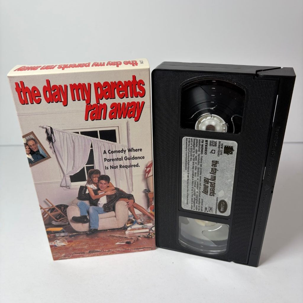 The Day My Parents Ran Away VHS New Line Cinema 1993 Comedy Matt Frewer