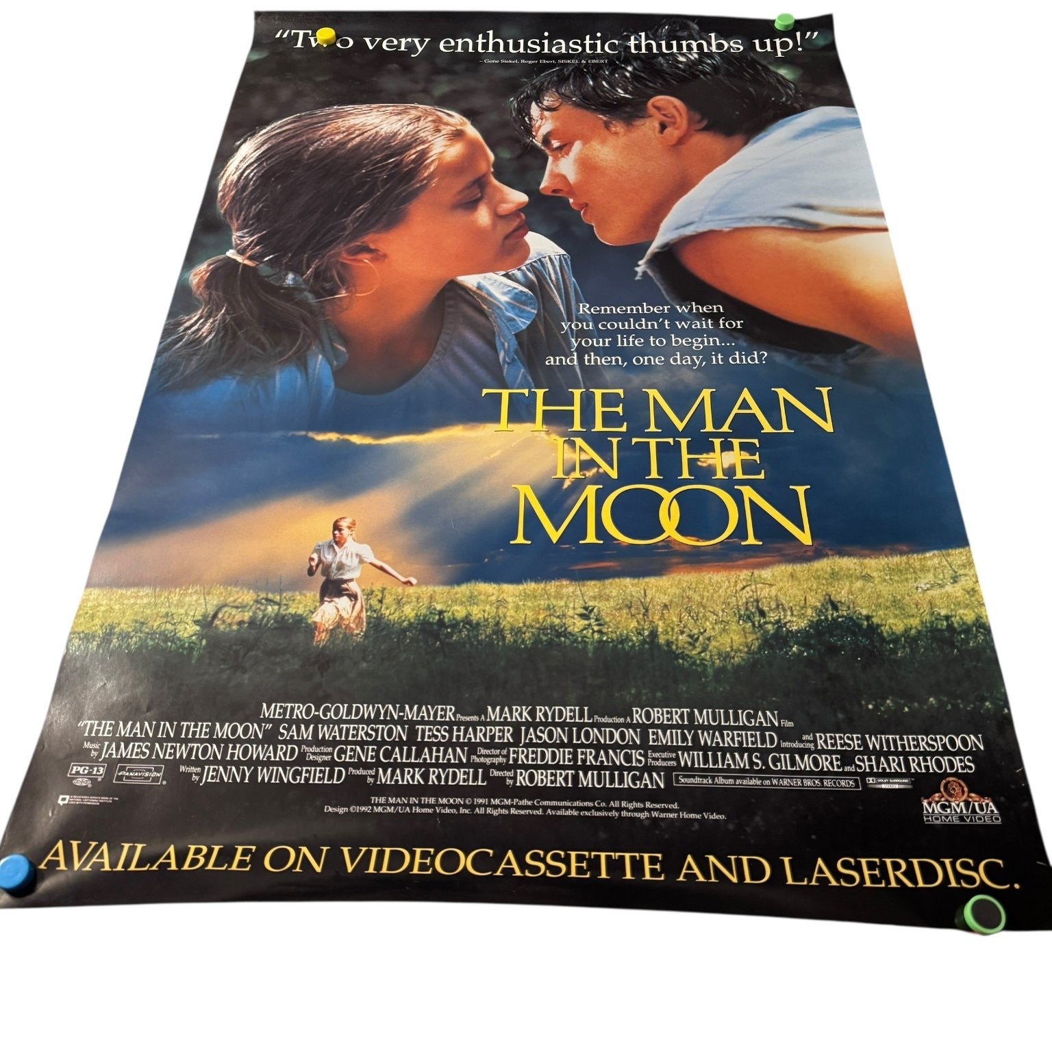 Vintage The Man in the Moon 1991 One-Sheet Movie Poster Reese Witherspoon
