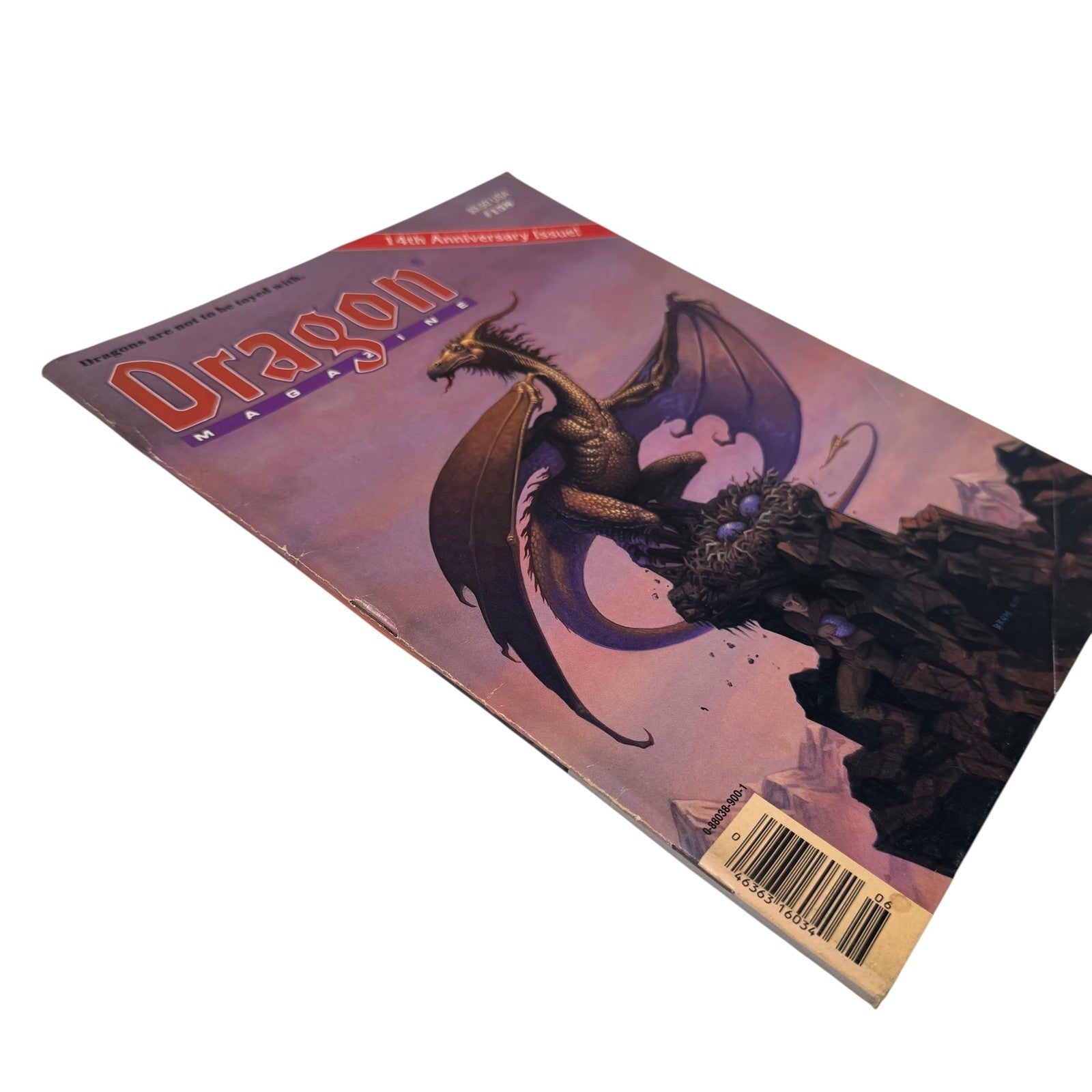 Vintage Dragon Magazine Issue 158 14th Anniversary Dungeons Dragons RPG Brom Art