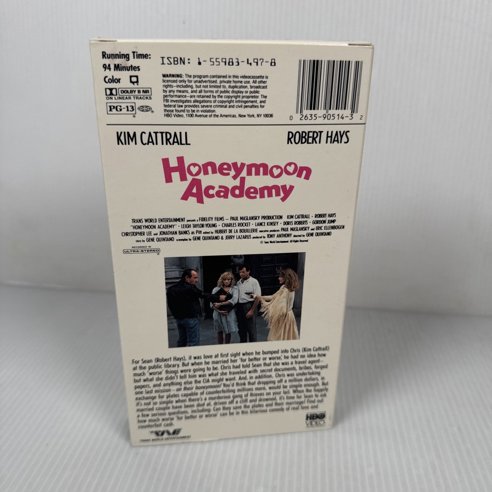 Honeymoon Academy VHS 1990 Kim Cattrall Robert Hayes Rare Romantic Comedy