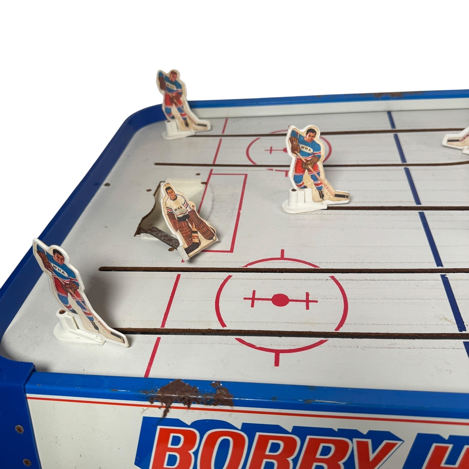 Vintage Bobby Hull Hockey Game Table WHA Players Tin Canada 1970s Arcade Toy