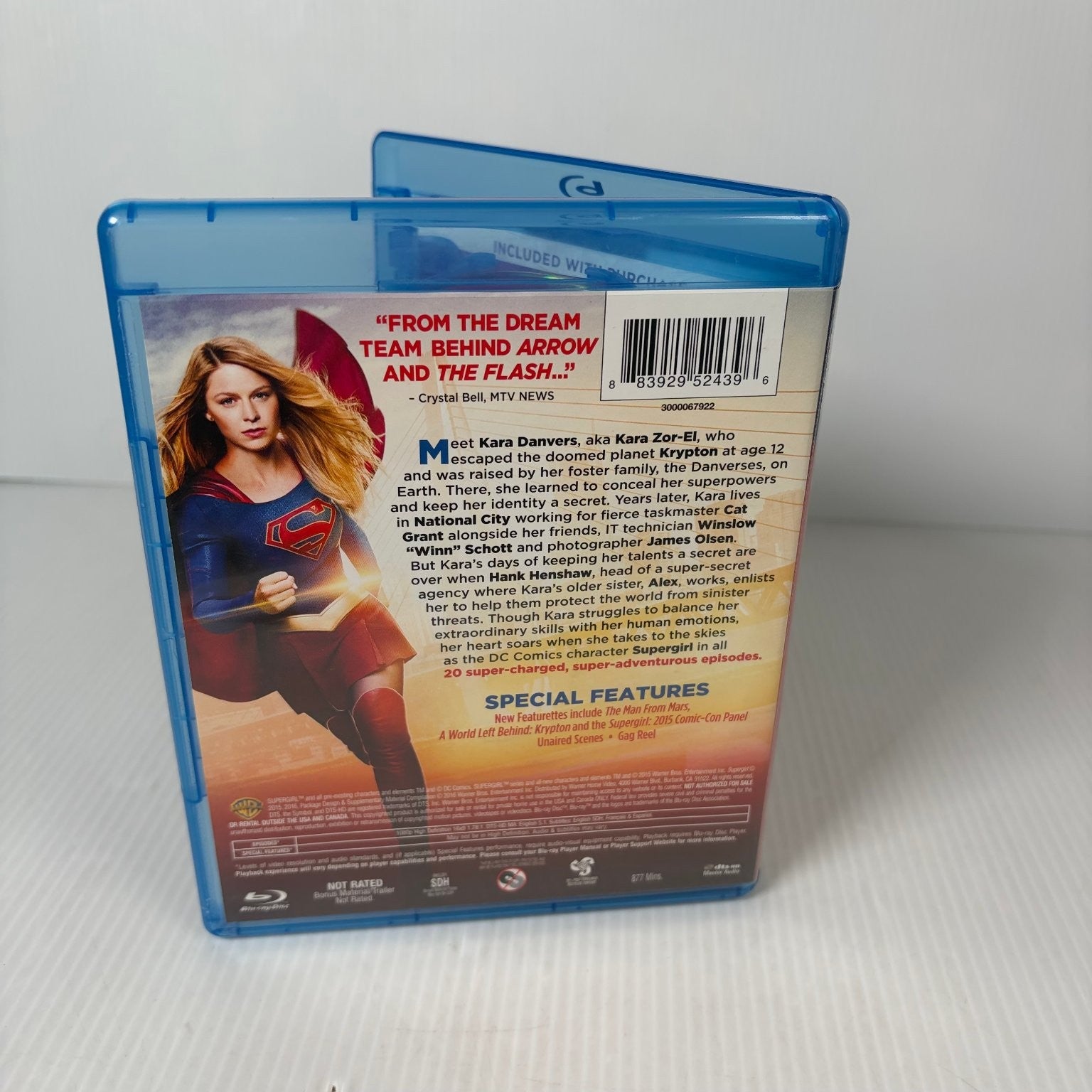Supergirl: The Complete First Season Blu-ray 2016 Melissa Benoist DC Comics