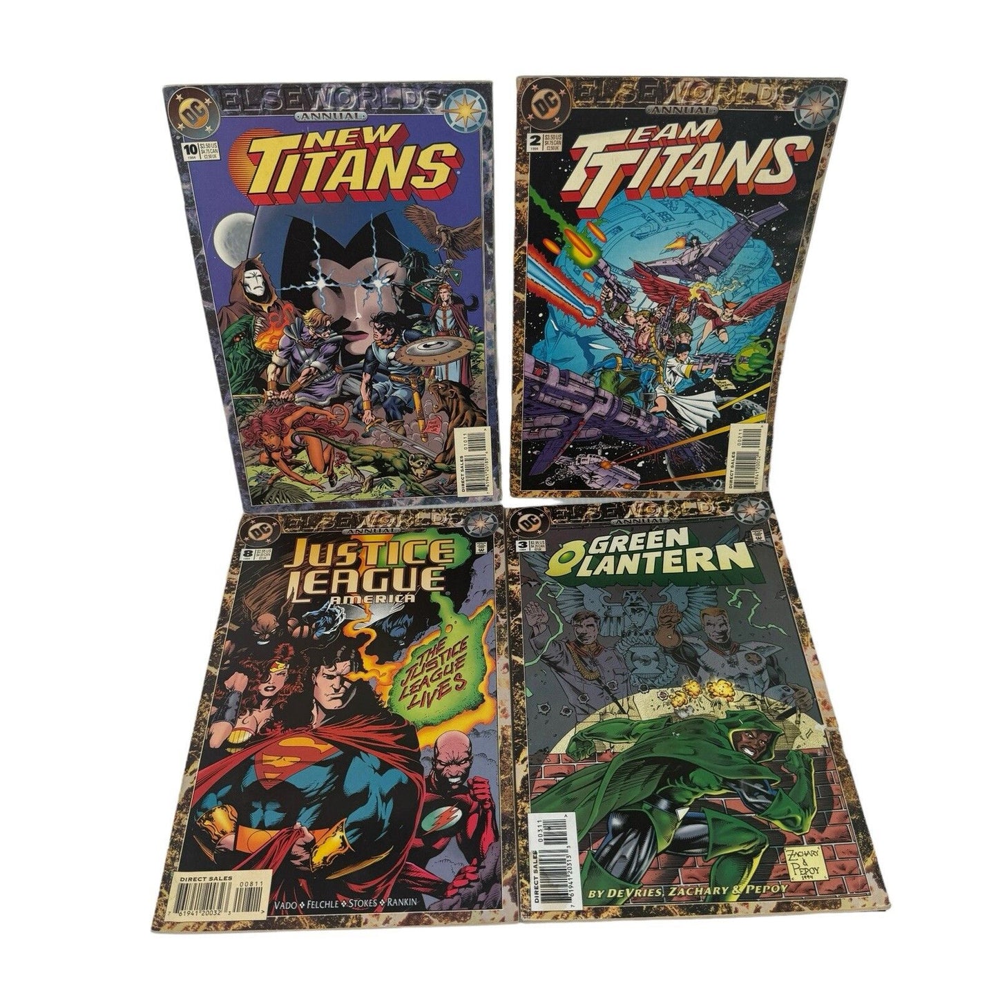 Lot Of 13 VTG 1994 DC Elseworlds ANNUALS Comics Superman Batman Titans & More