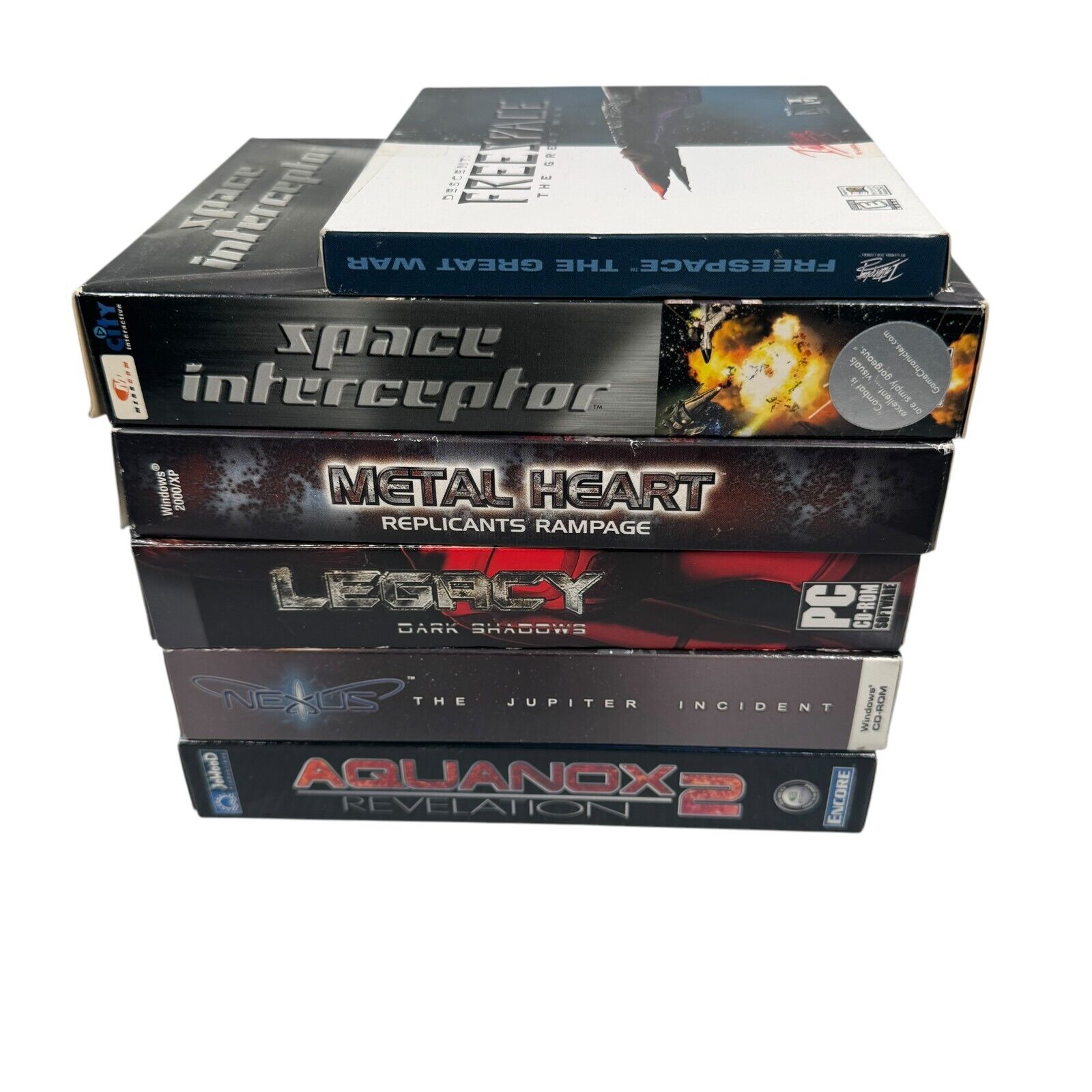 Lot of 6 Sci-fi Futuristic PC Games in Retail Boxes