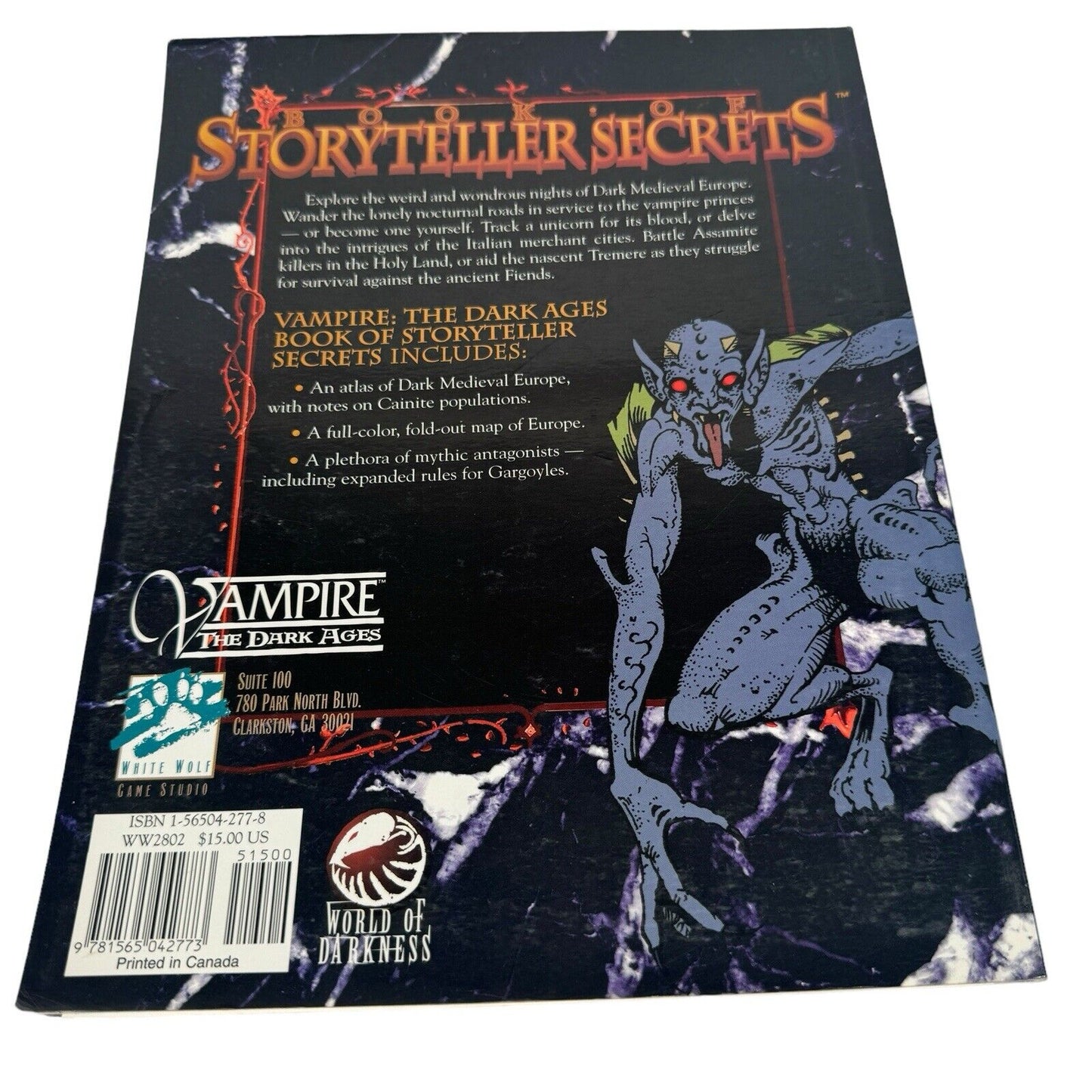 Book of Storyteller Secrets (Vampire The Dark Ages RPG) White Wolf WW2802