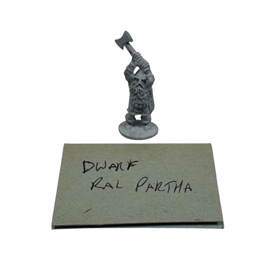 Dungeons & Dragons Dwarf Lord Ral Partha 1976 Vintage Lead Miniature Fantasy