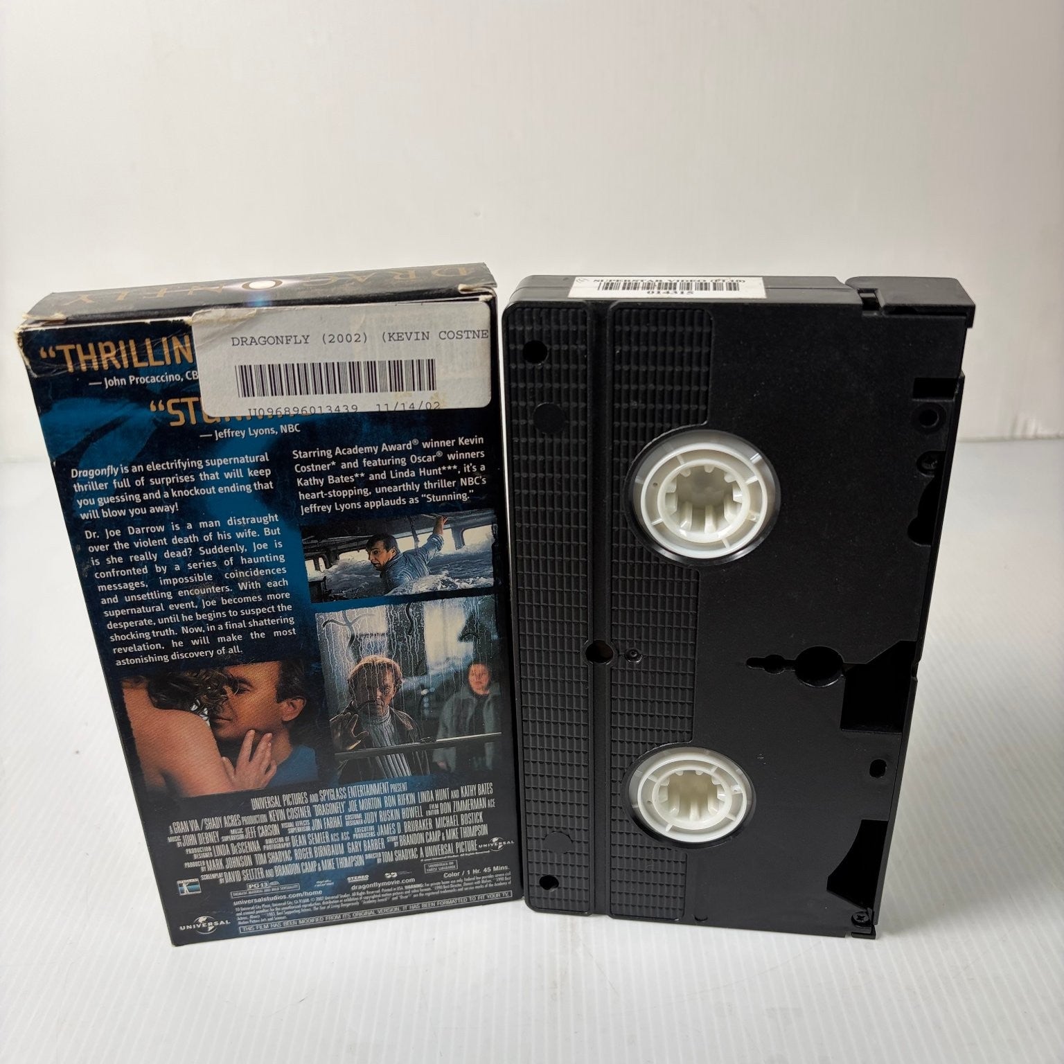 Dragonfly VHS 2002 Supernatural Thriller Kevin Costner Universal