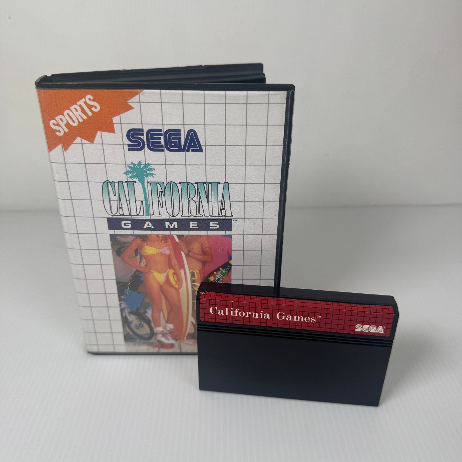 California Games Sega Master System Video Game Multiplayer Sports Case & Game