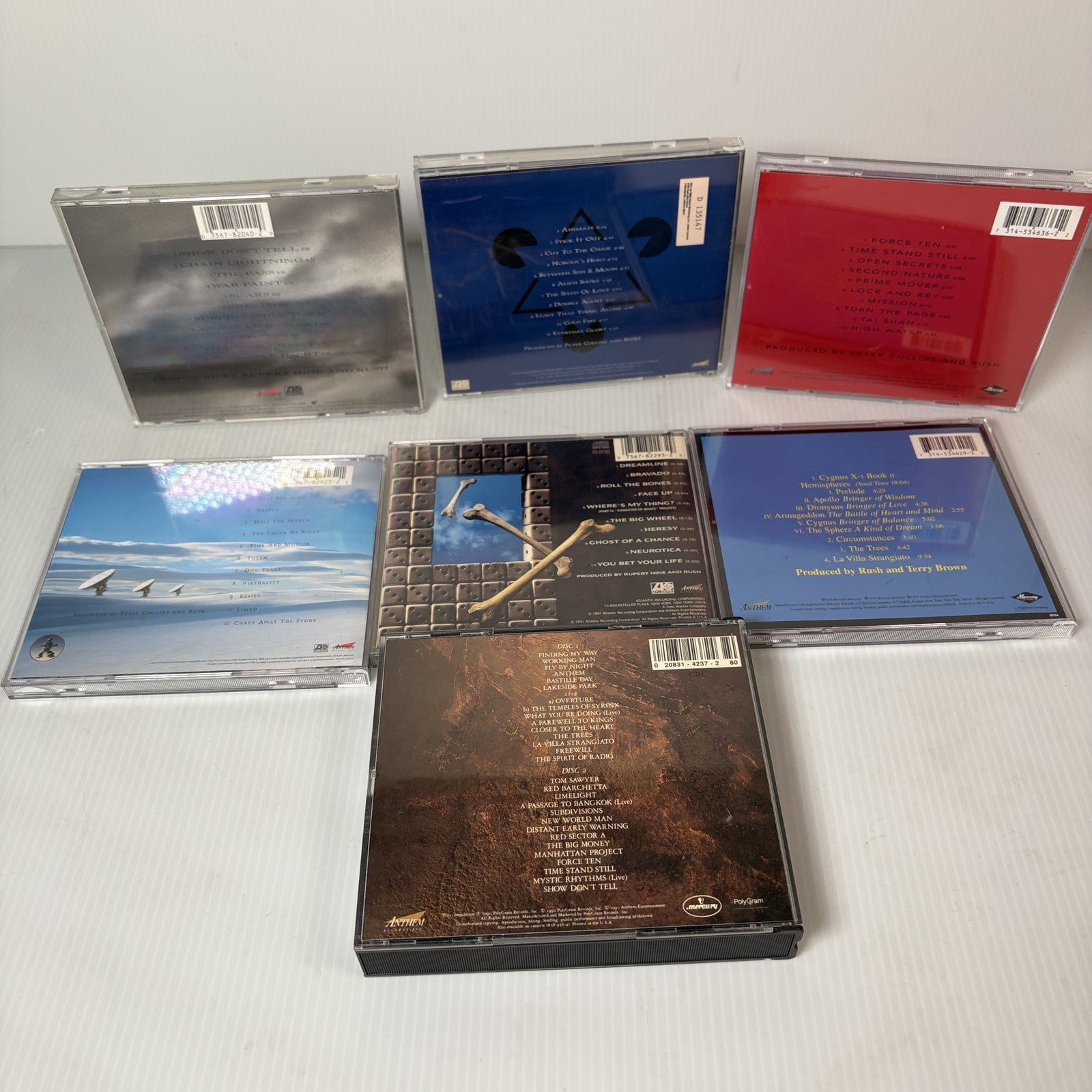 Rush CD Lot of 7 Albums Including Presto, Chronicles, Roll the Bones