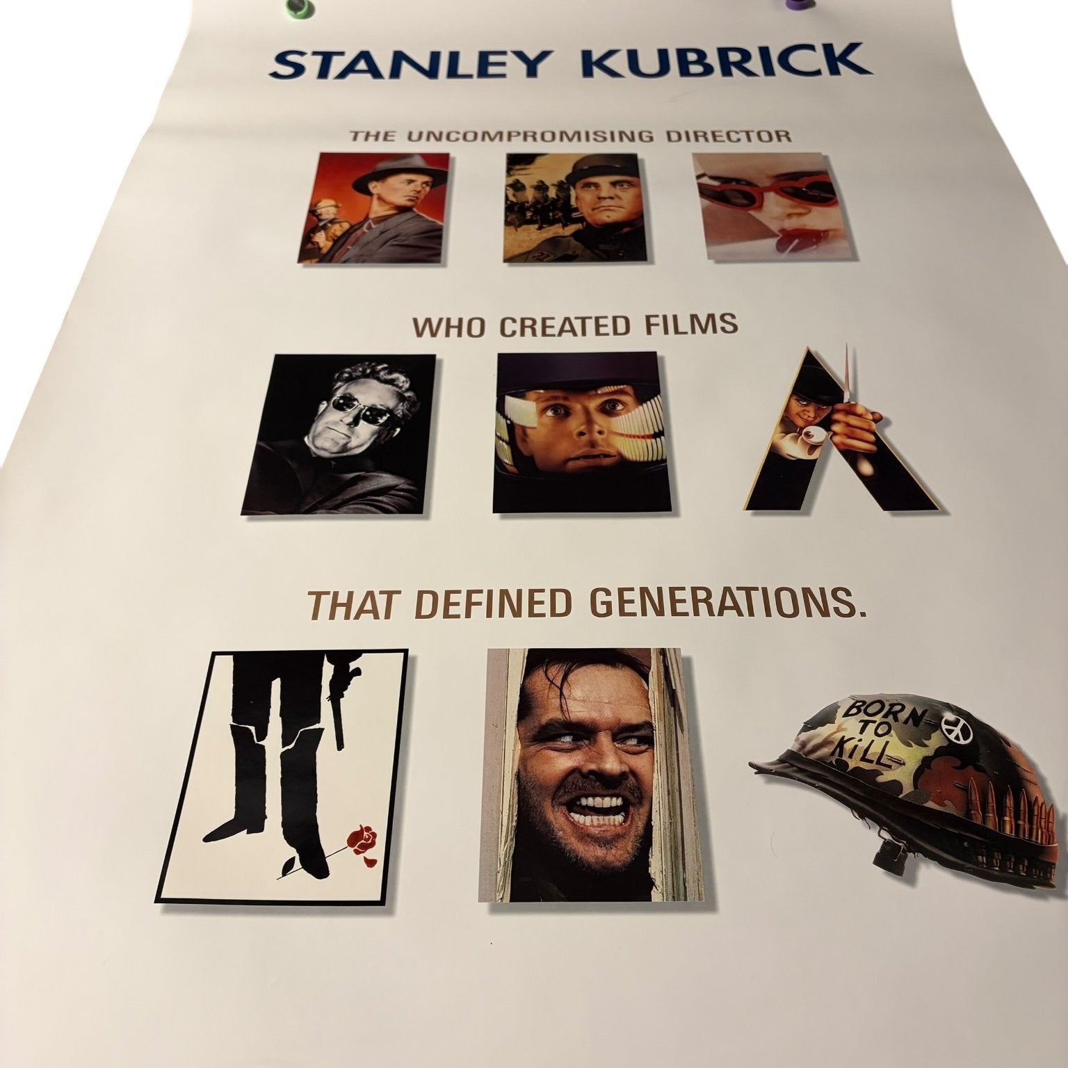 Stanley Kubrick 1999 Movie Releases Poster Vintage US Warner Home Video