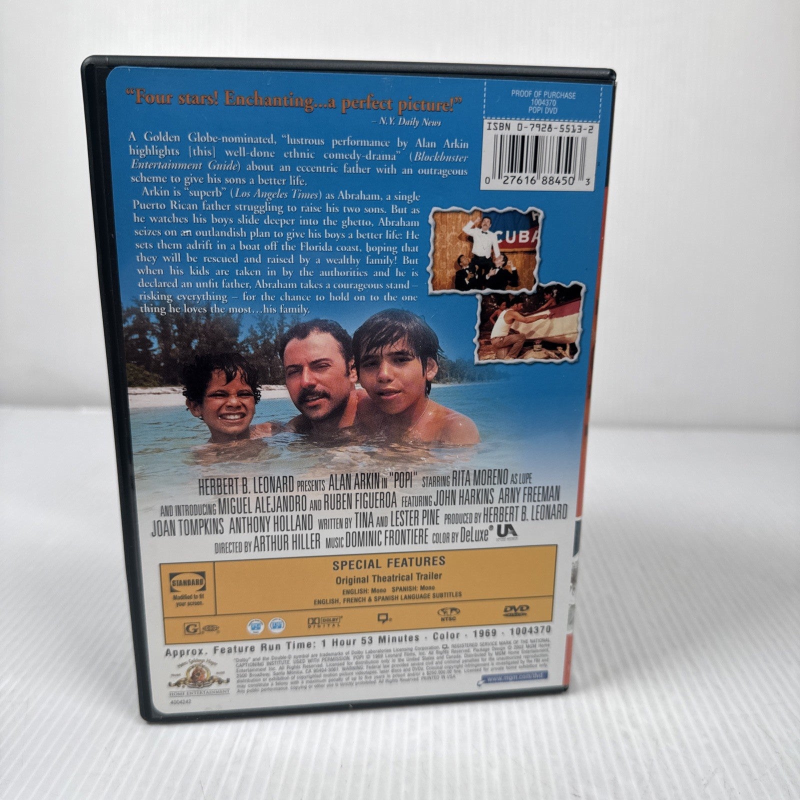 Popi ALAN ARKIN (DVD, 2003) Puerto Rica Movie 1963 MGM