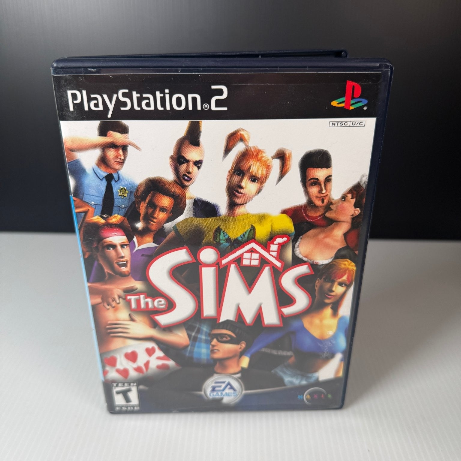 The Sims PlayStation 2 Video Game Multiplayer Simulation EA Games Complete CIB