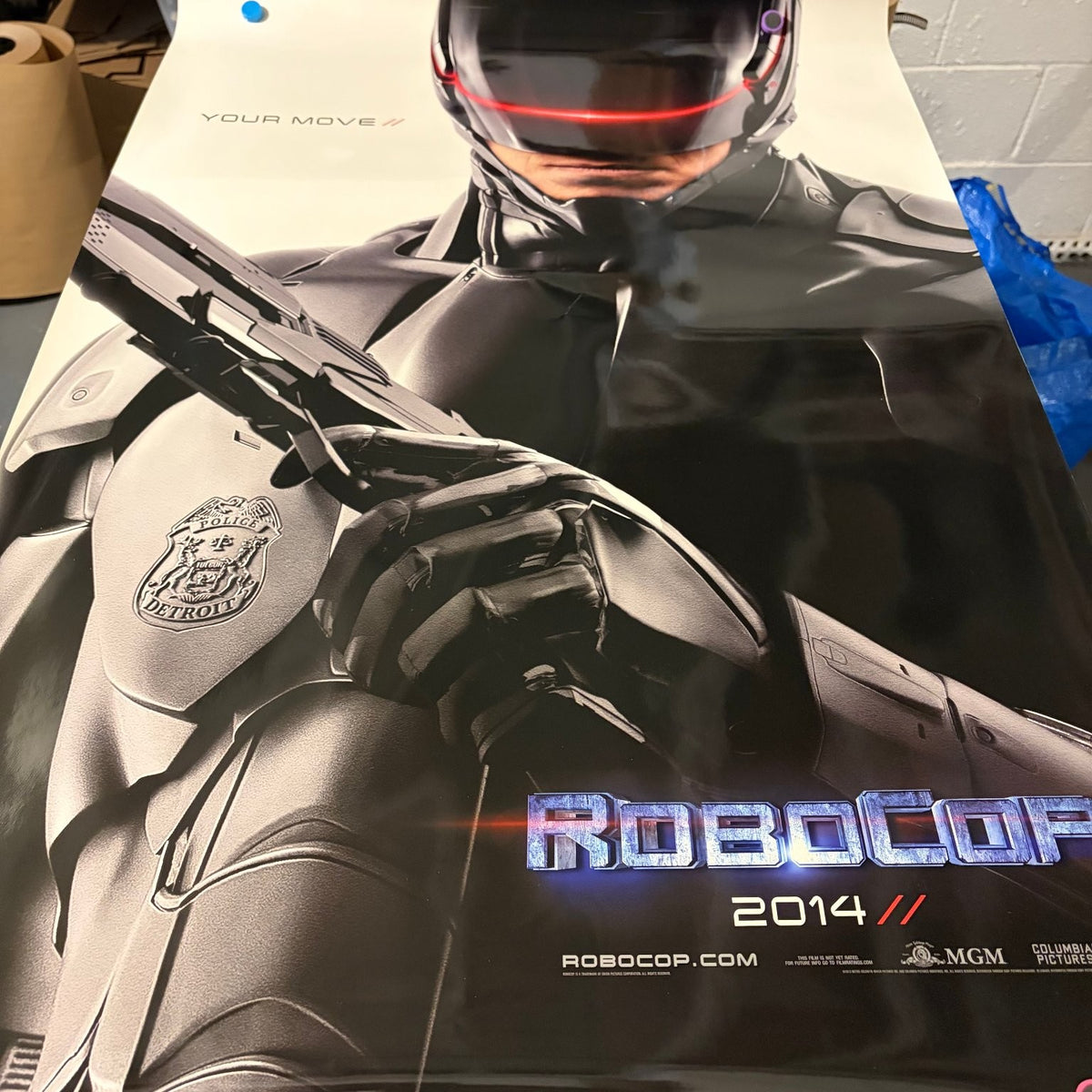 RoboCop 2014 One Sheet Movie Poster Original Double-Sided Joel Kinnaman