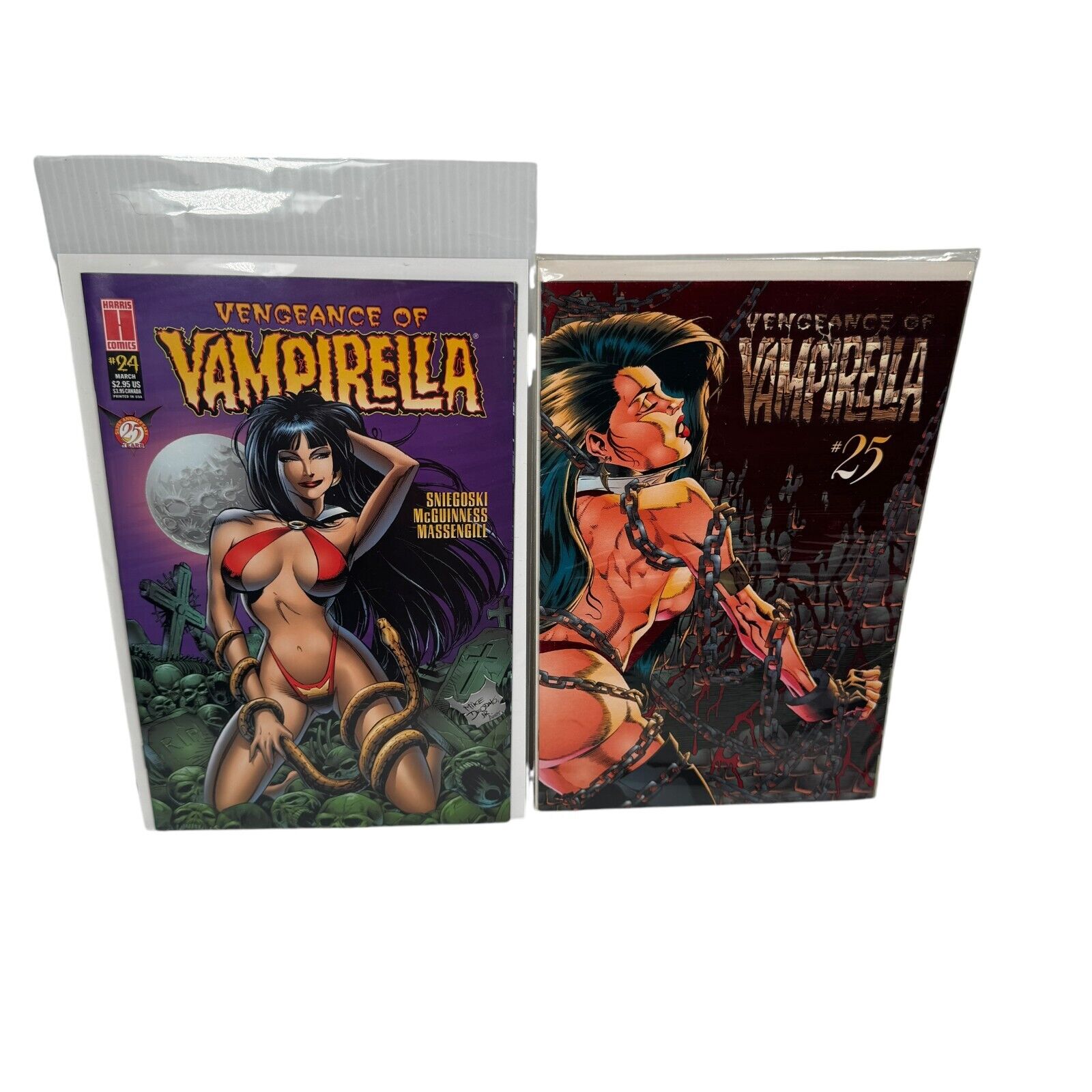 Huge Lot of 19 Vengeance of Vampirella Comics 6-10, 12-15, 17-25 w/ Promo Cards