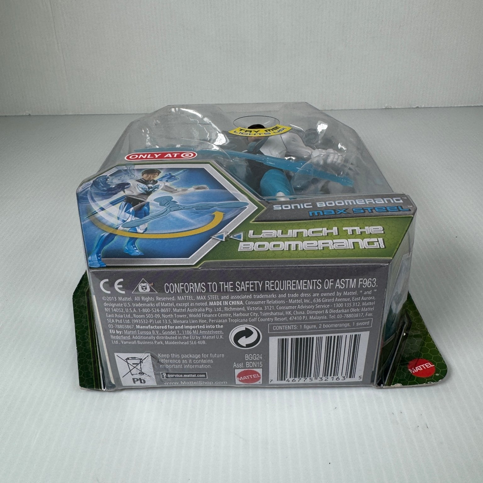 Mattel Max Steel N-TEK Sonic Boomerang 4" Action Figure