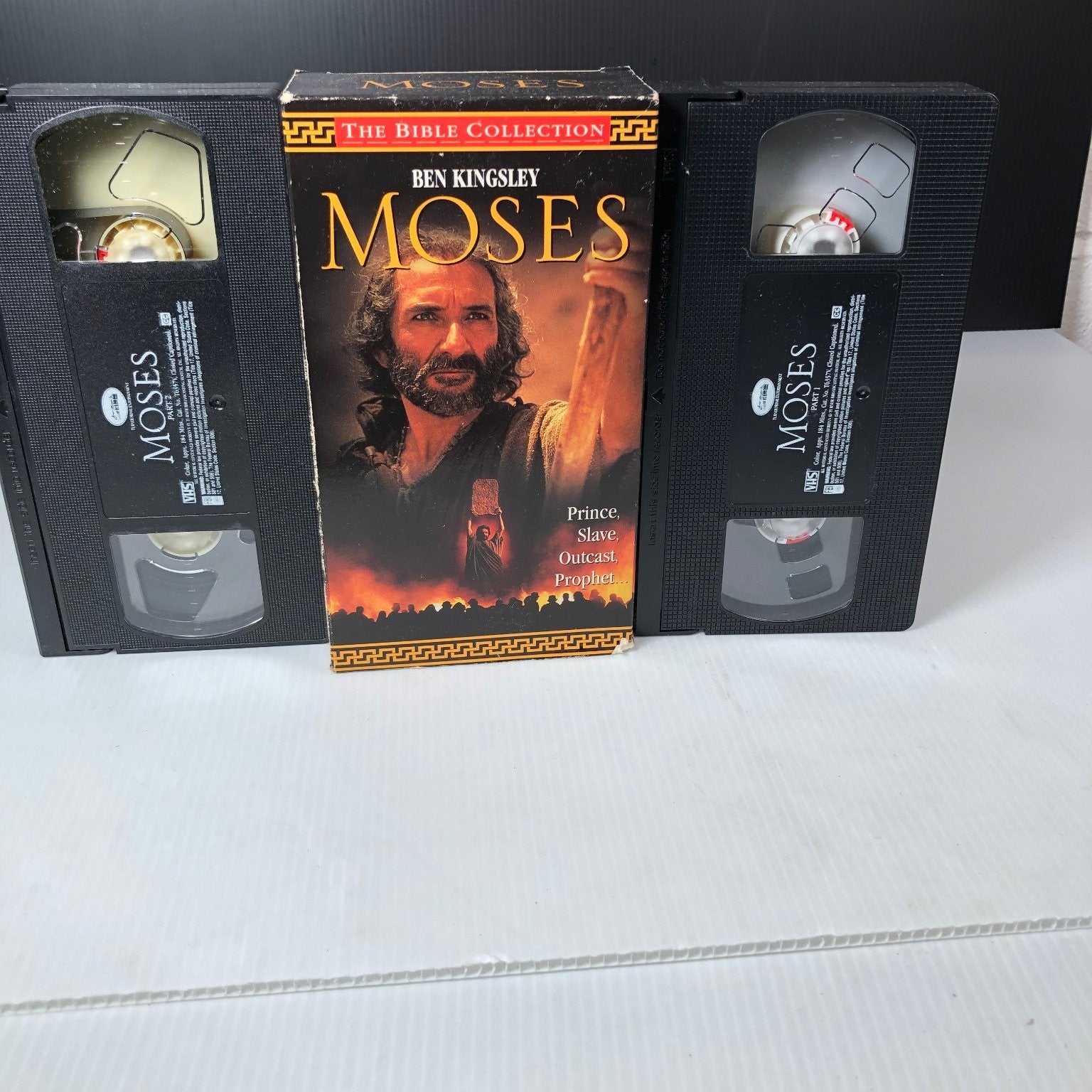 Moses VHS 1995 Drama The Bible Collection Ben Kingsley Turner